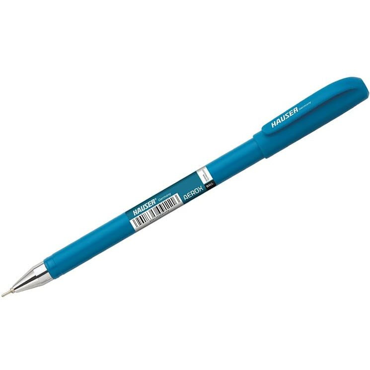 Hauser Aerox Ball Pen Stand | 0.6 mm Tip Size | Sturdy Refillable Ball Pen | Low-Viscosity Ink For Smudge Free Writing | Light Weight Ball Pen | Blue, Black & Red Ink, Set Of 50 Ball Pen