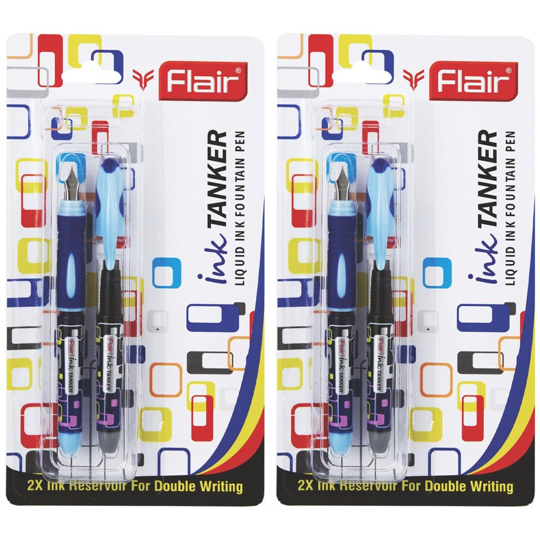 FLAIR Ink Tanker Liquid Fountain Pen - Set Of 2