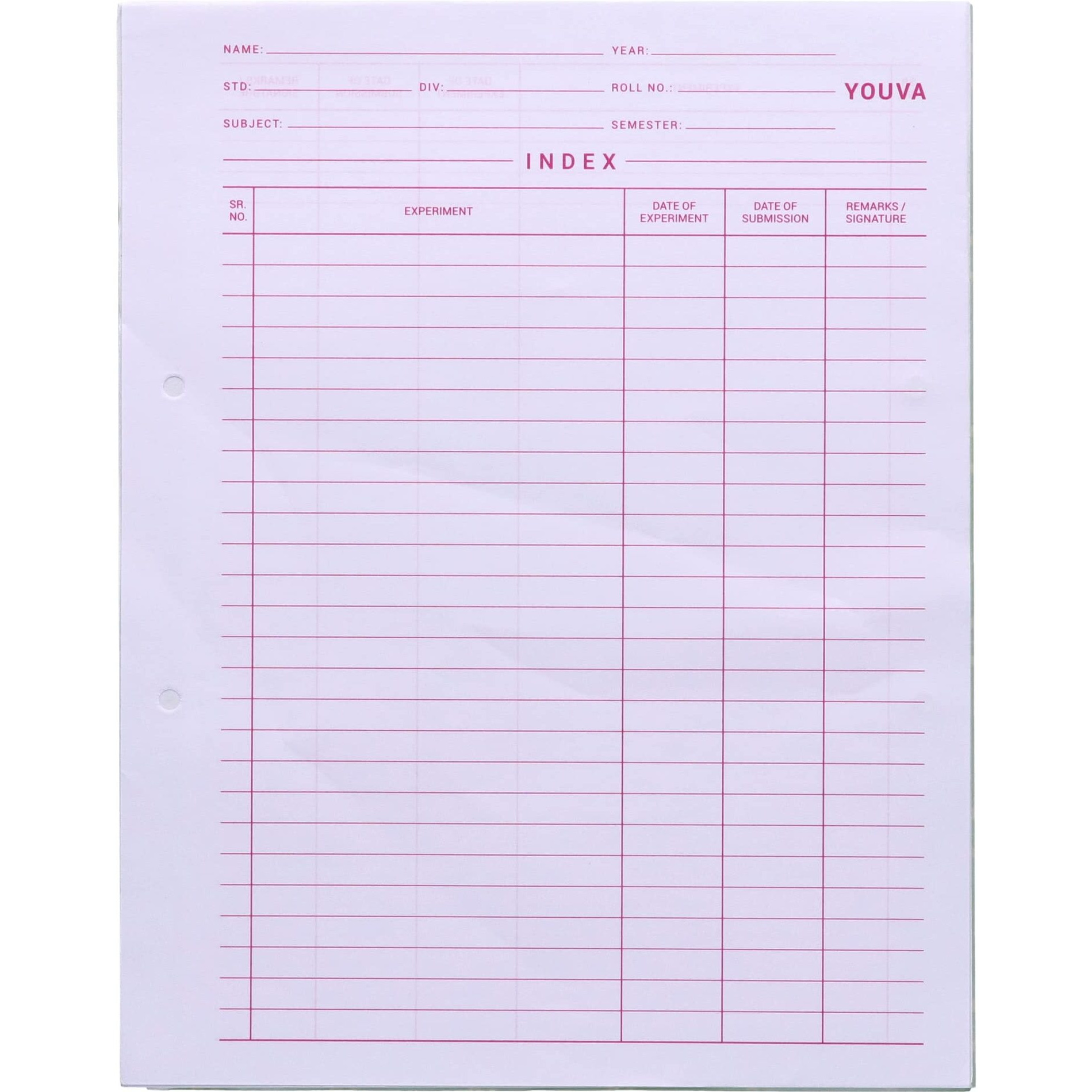 Navneet Youva YOUVA Project Paper For Project/Assignment/Practical/Homework | 22 Cm X 28 Cm | 1 Side Ruled / 1 Side Plain | 40 Sheets| Pack Of 4