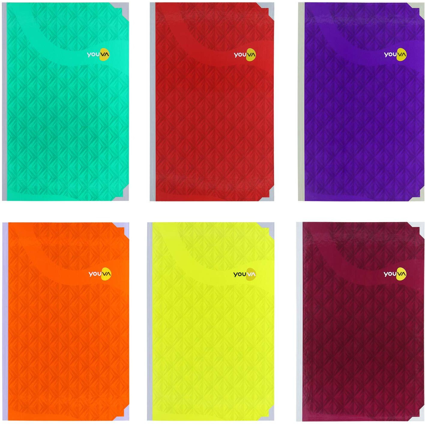 YOUVA Navneet Youva | My Notes Case Bound Office Longbook Journal For Personal And Office Use | 21 Cm X 33 Cm | Single Line | 6 Quair| 432 Pages