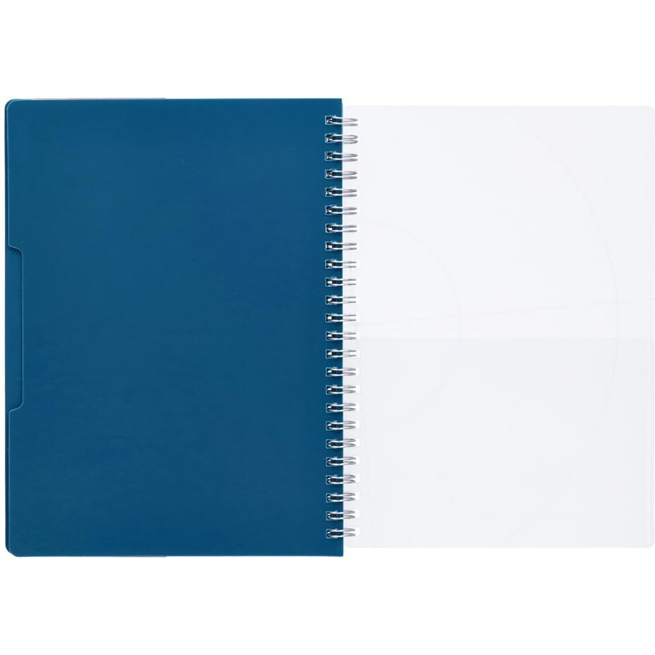 YOUVA Navneet Hq|Single Subject Book -Blue With Pp Cover|For Office And Personal Use|Wiro/Spiral Bound|Single Line|A5 Size -14.8 Cm X 21 Cm|160 Pages|Pack Of 1