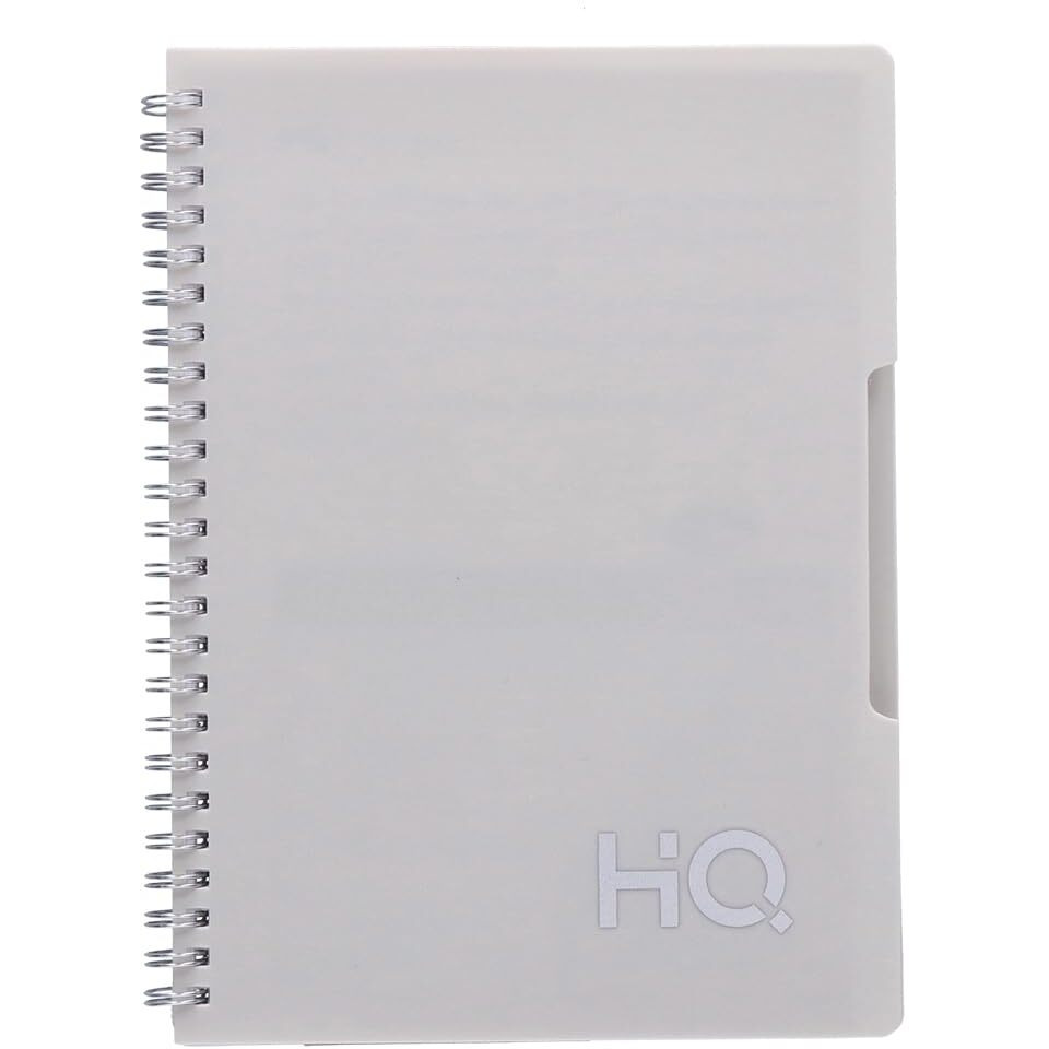 YOUVA Navneet Hq|Single Subject Book-Grey With Pp Cover|For Office And Personal Use|Wiro/Spiral Bound|Single Line|A5 Size-14.8 Cm X 21 Cm|160 Pages|Pack Of 1