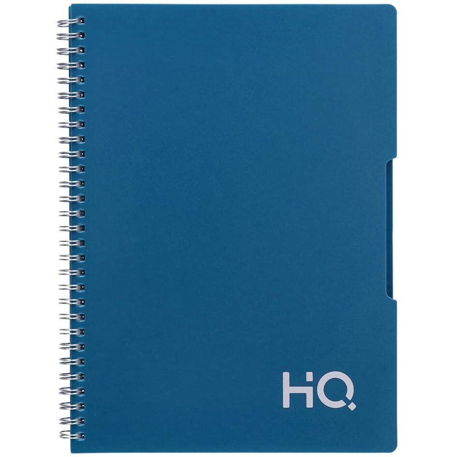 YOUVA Navneet Spiral Wiro Bound Single Subject Notebook |17.6X25 Cm |Single Line |160 Pages |Blue