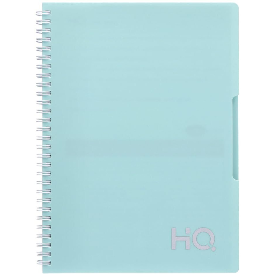 Navneet Youva HQ | Spiral Wiro Bound Single Subject Notebook |17.6x25 cm |Single Line |160 Pages |Mint Green