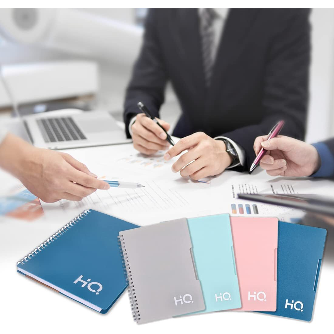 Navneet Youva HQ | Spiral Wiro Bound Single Subject Notebook |17.6x25 cm |Single Line |160 Pages |Mint Green