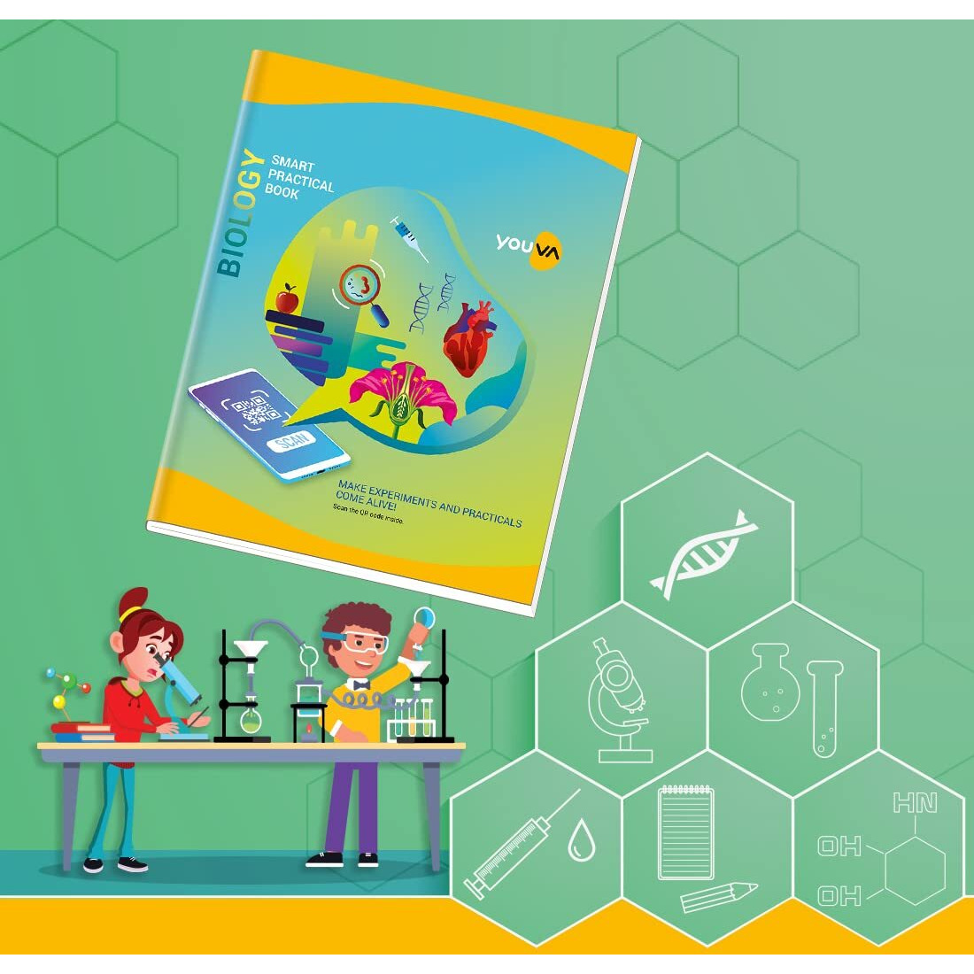 Navneet Youva YOUVA Hard Bound | Biology Practical Book | 21.5X26.5 Cm | 1 Ruled / 1 Plain | 172 Pages | Pack Of 1