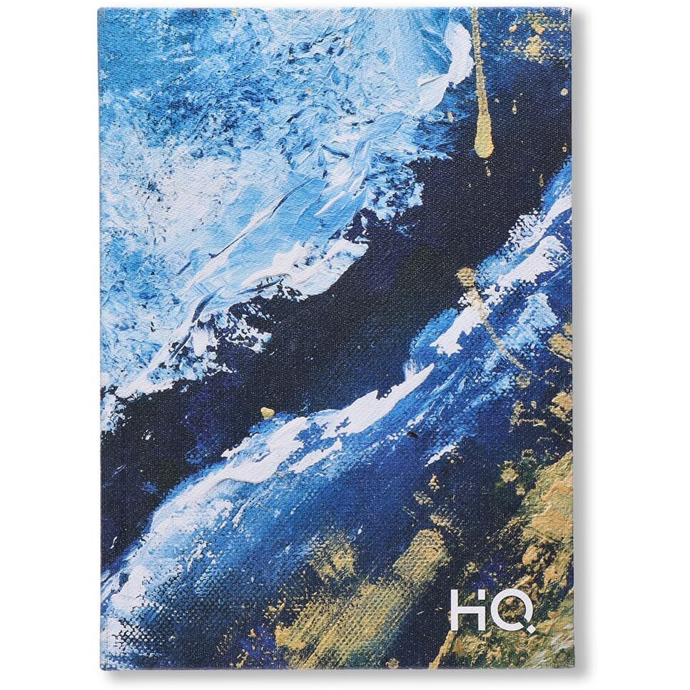 HQ by Navneet My notes CBNB Master Piece (A5 Size) Artistic Design Blue Abstract Canvas