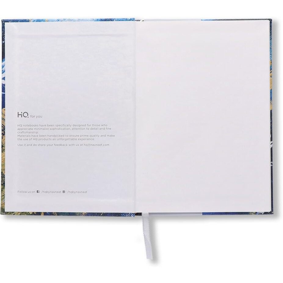 HQ by Navneet My notes CBNB Master Piece (A5 Size) Artistic Design Blue Abstract Canvas