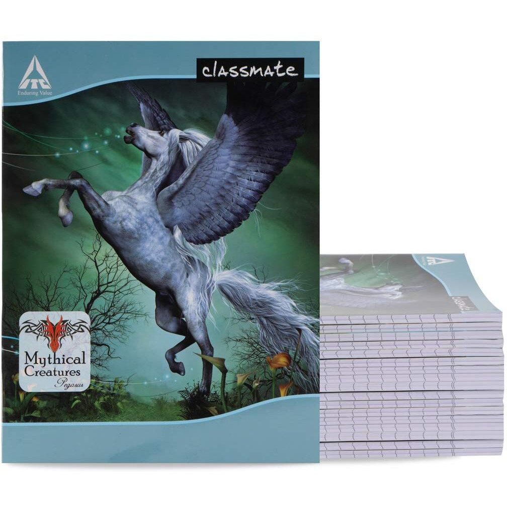 Classmate Notebook - Single Line Interleaf, 120 Pages, Soft Cover, 240mm x 180mm (Pack Of 12)