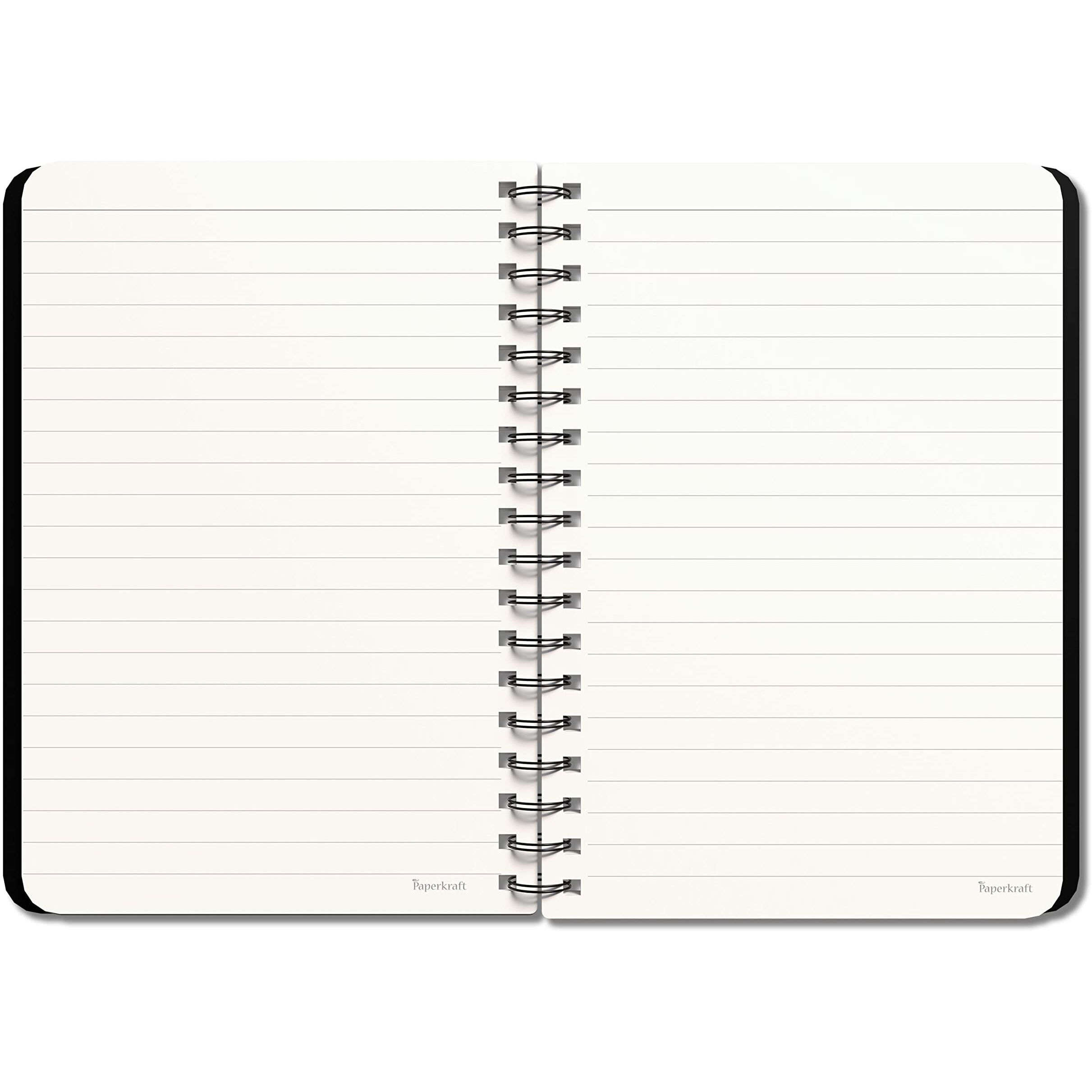 Paperkraft Green Impression 1 Subject Wiro Binding Notebook - Single Line, 160 Pages, 148 Mm X 216 Mm