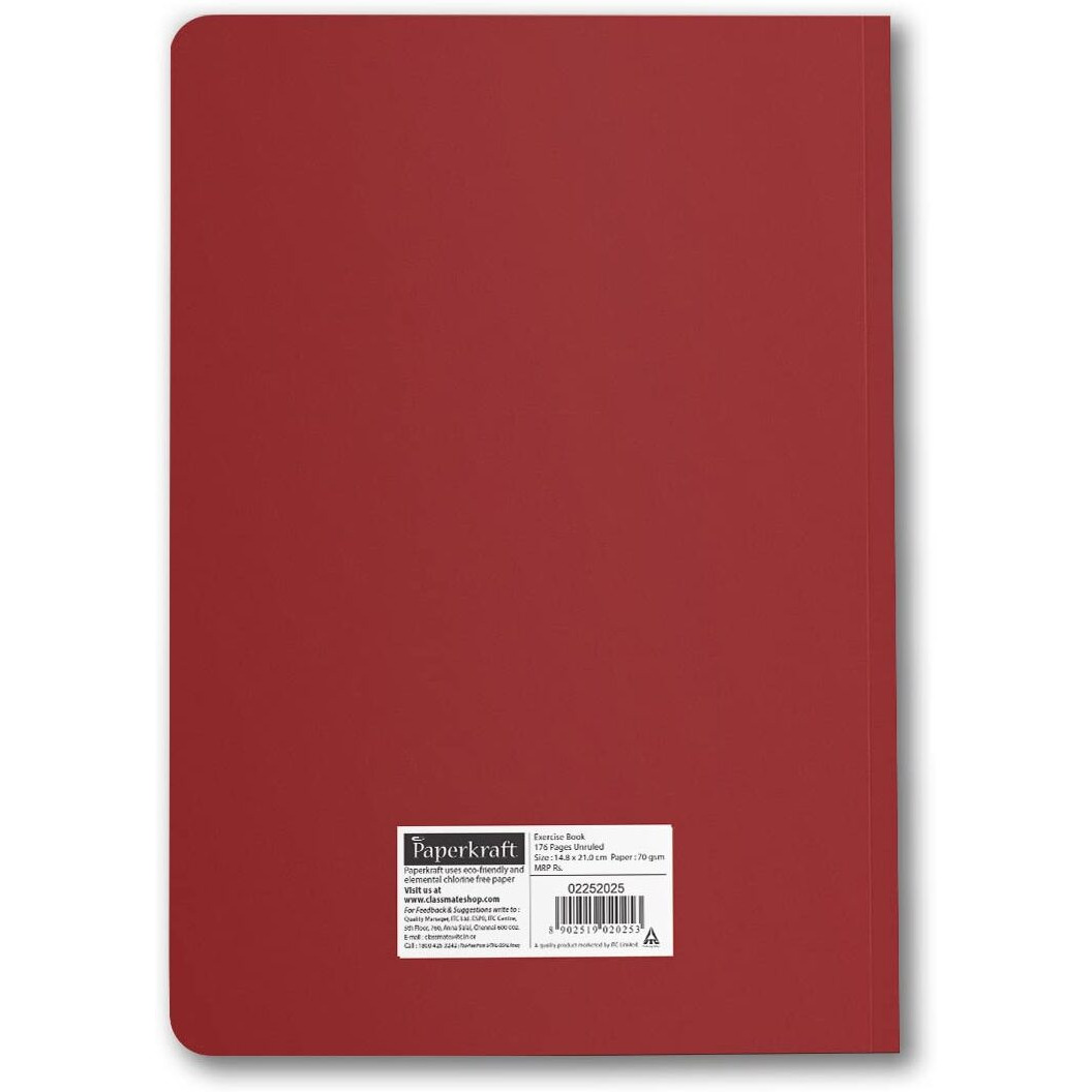 Paperkraft Vintage Series - Color Kraft With Vintage Items Theme  210 Mm X 148 Mm,176 Pages, Unruled, Sewn & Perfect Bound, Pack Of 3
