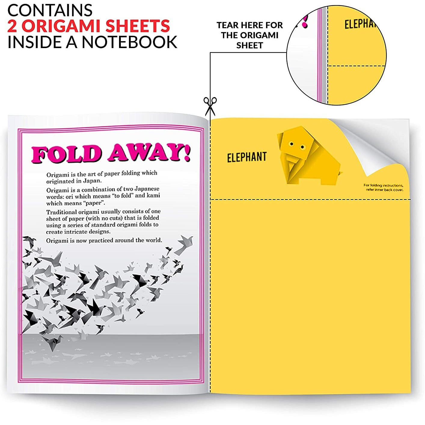 Classmate Origami Notebooks - Single Line, 168 Pages, 240 mm x 180 mm - Pack Of 12