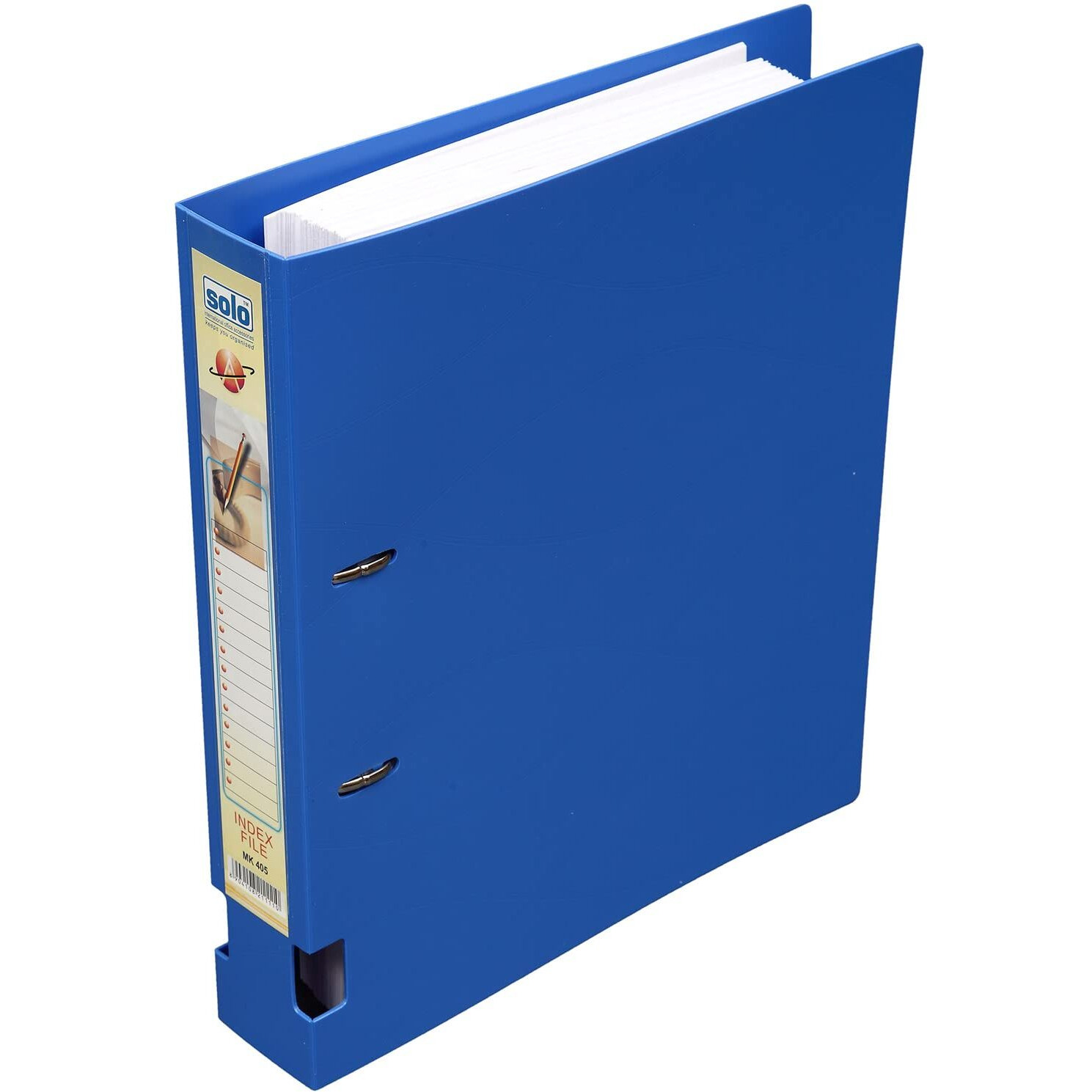 Solo MK 405 Ring Binder-2-D-Ring (40 mm Ring, Rado Lock) A4 - Blue