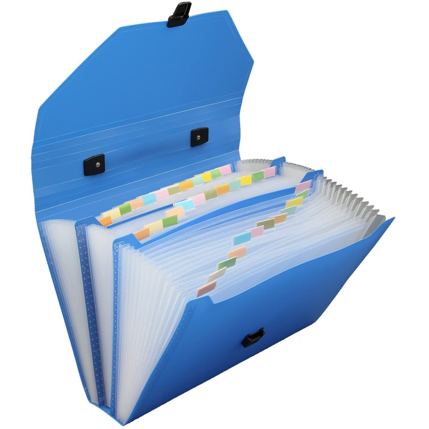 Solo EX- 904 Expanding Case-31 Pocket (Lock and Handle) - Blue