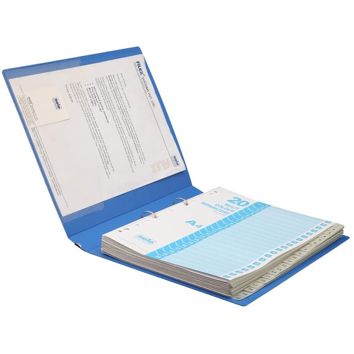 Solo SP 220 Separator/Divider (Set of 20) - Uni Colour A4 - Grey