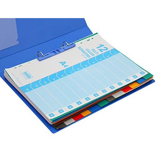 Solo SP 312 Separator/Divider (Set of 12) - Multi Colour A4 - Multi-Color