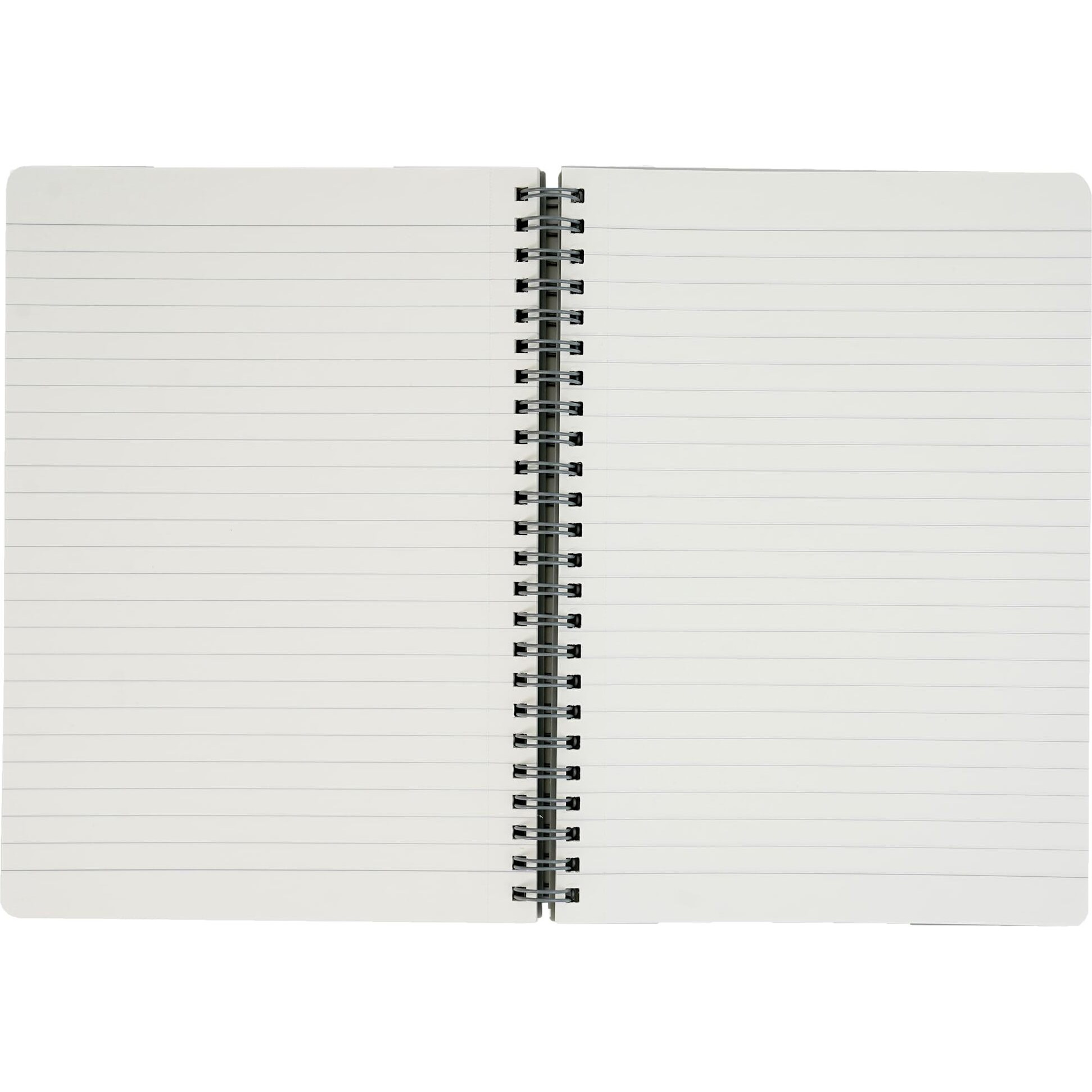 Brustro Notes A5 Size, 1 Subject Ruled Notebook, 80 Sheets / 160 Pages, 70 GSM Ivory Paper, Slate Cover, Wiro Bound Design, Rounded Corners, Micro-Perforated Sheets with One Convenient PP Pocket
