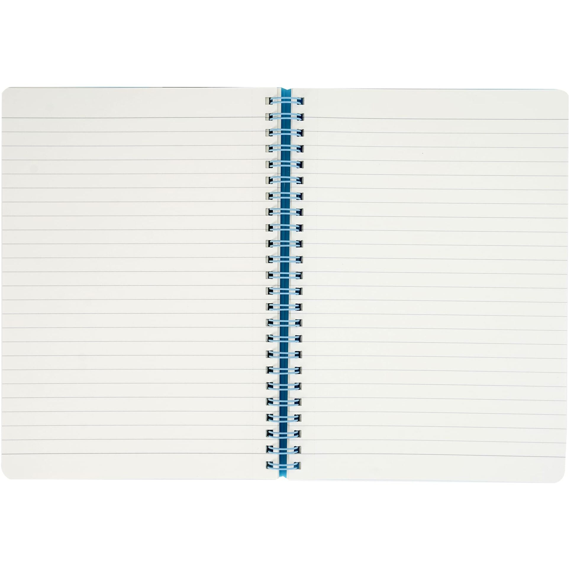Brustro Notes A5 Size, 1 Subject Ruled Notebook, 80 Sheets / 160 Pages, 70 GSM Ivory Paper, Aqua Cover, Wiro Bound Design, Rounded Corners, Micro-Perforated Sheets with One Convenient PP Pocket