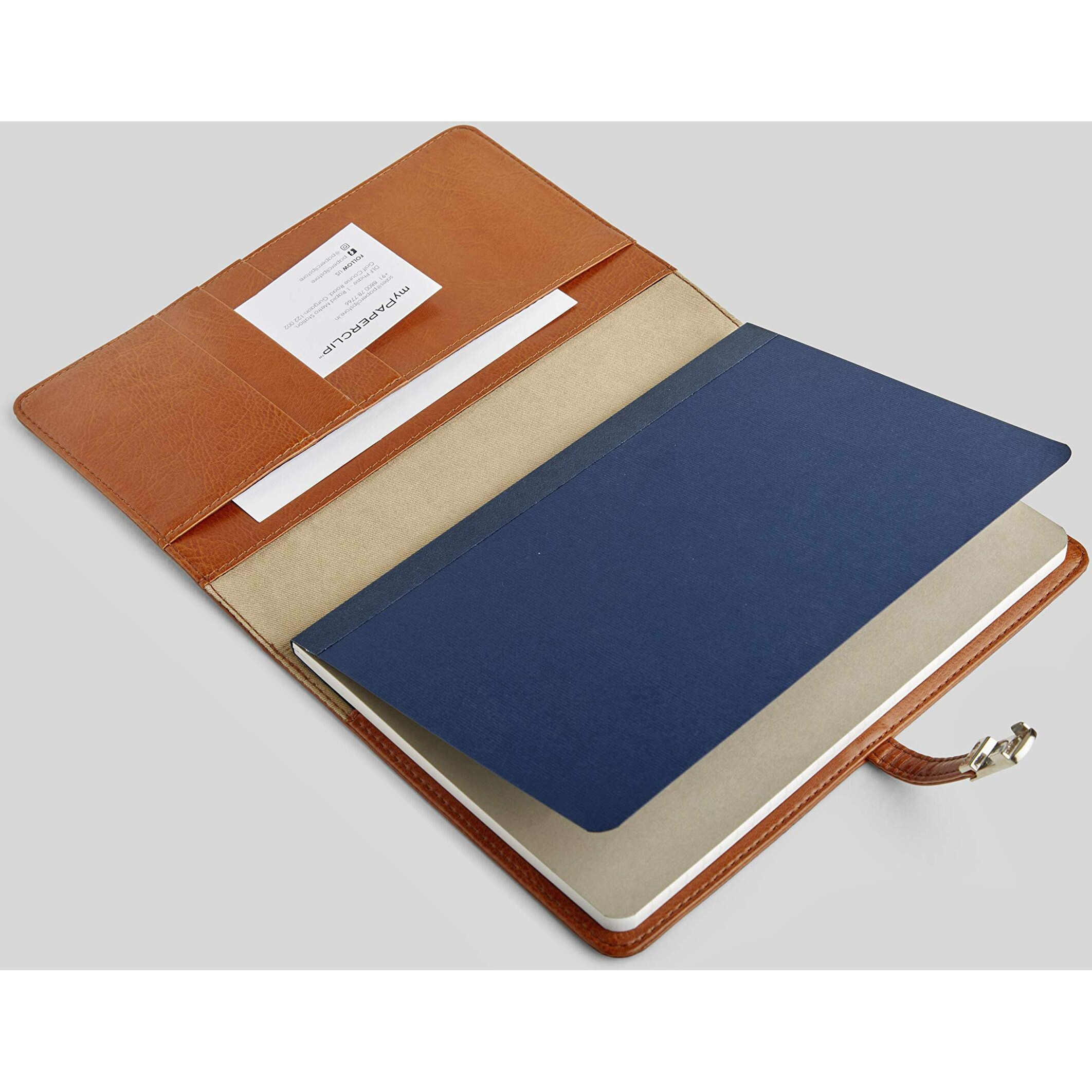 myPAPERCLIP Personal Organiser, Classic Edition, Fits Any A5 Size Notebook, Magnetic Lock (Classic - L1 Tan)