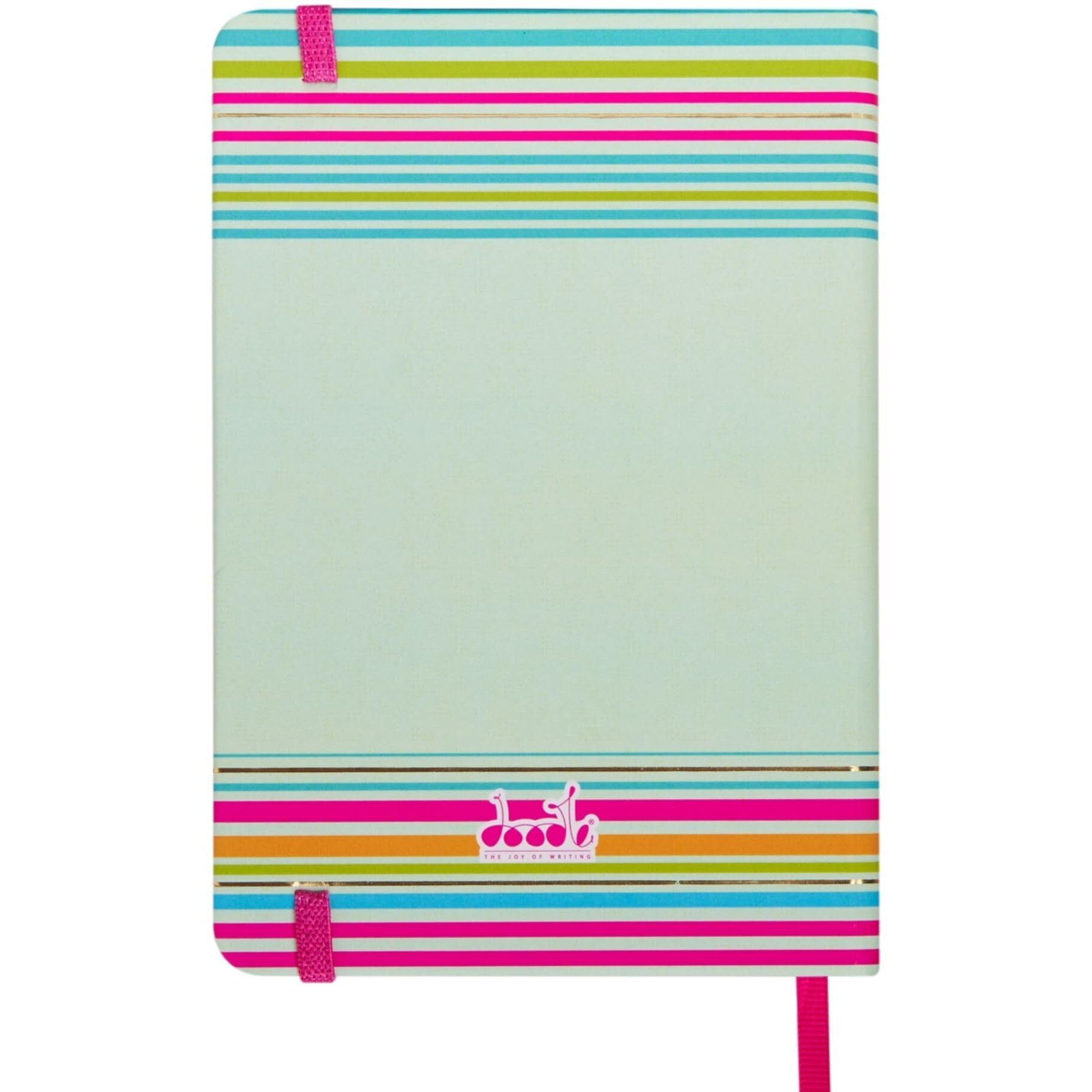 DOODLE Initial K Stripes Theme Premium Hard Bound B6 Notebook Diary|192 Ruled Pages(144 ruled + 48 blank)|4.75 * 7 Inches, 80 GSM Paper, Coloured Elastic Band, Coloured Ribbon