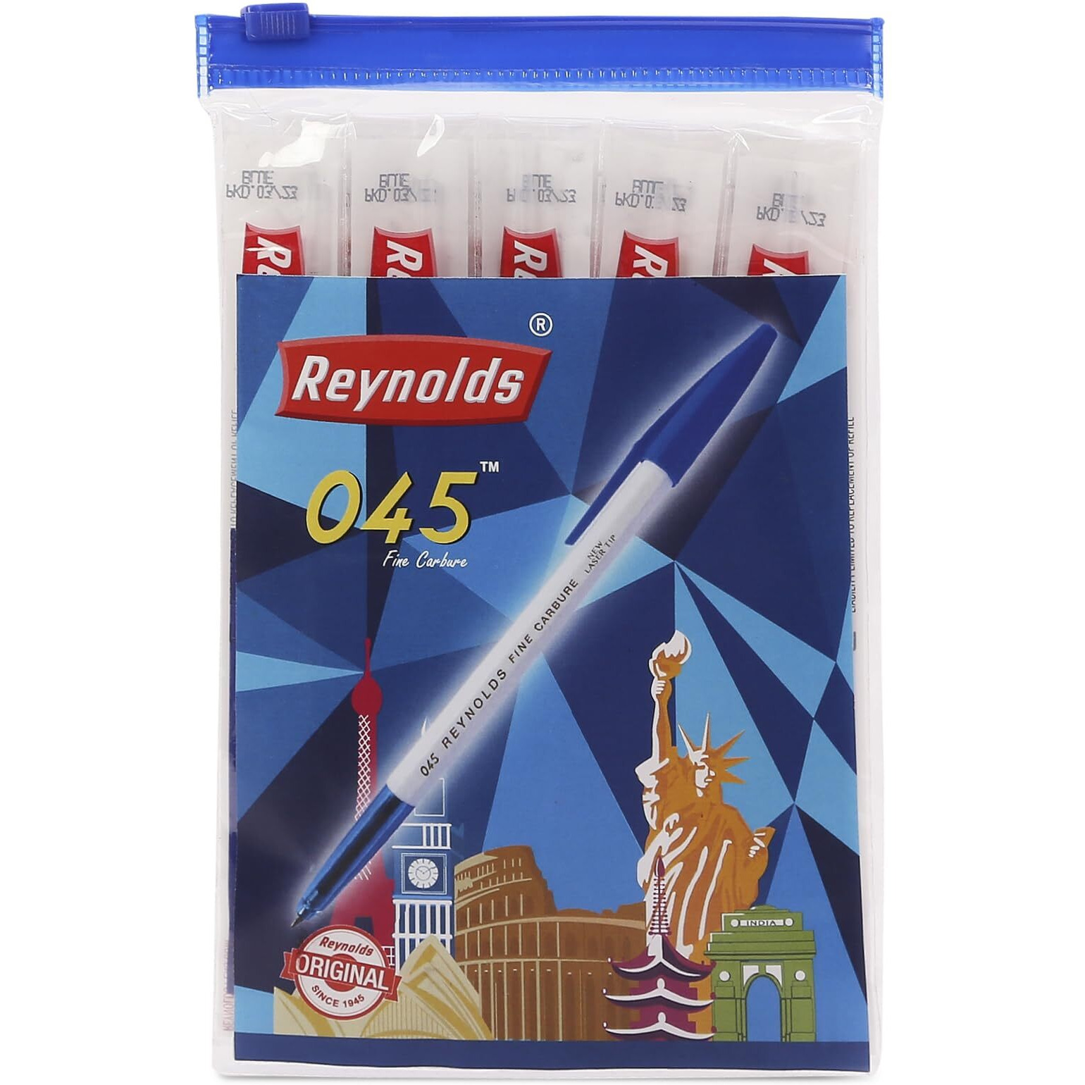 Reynolds 045 Ball Pen Refills Set - 20 PENS Refill |Ball PENS for Writing | Pen for Students & Office Stationery | 0.7 mm TIP Size