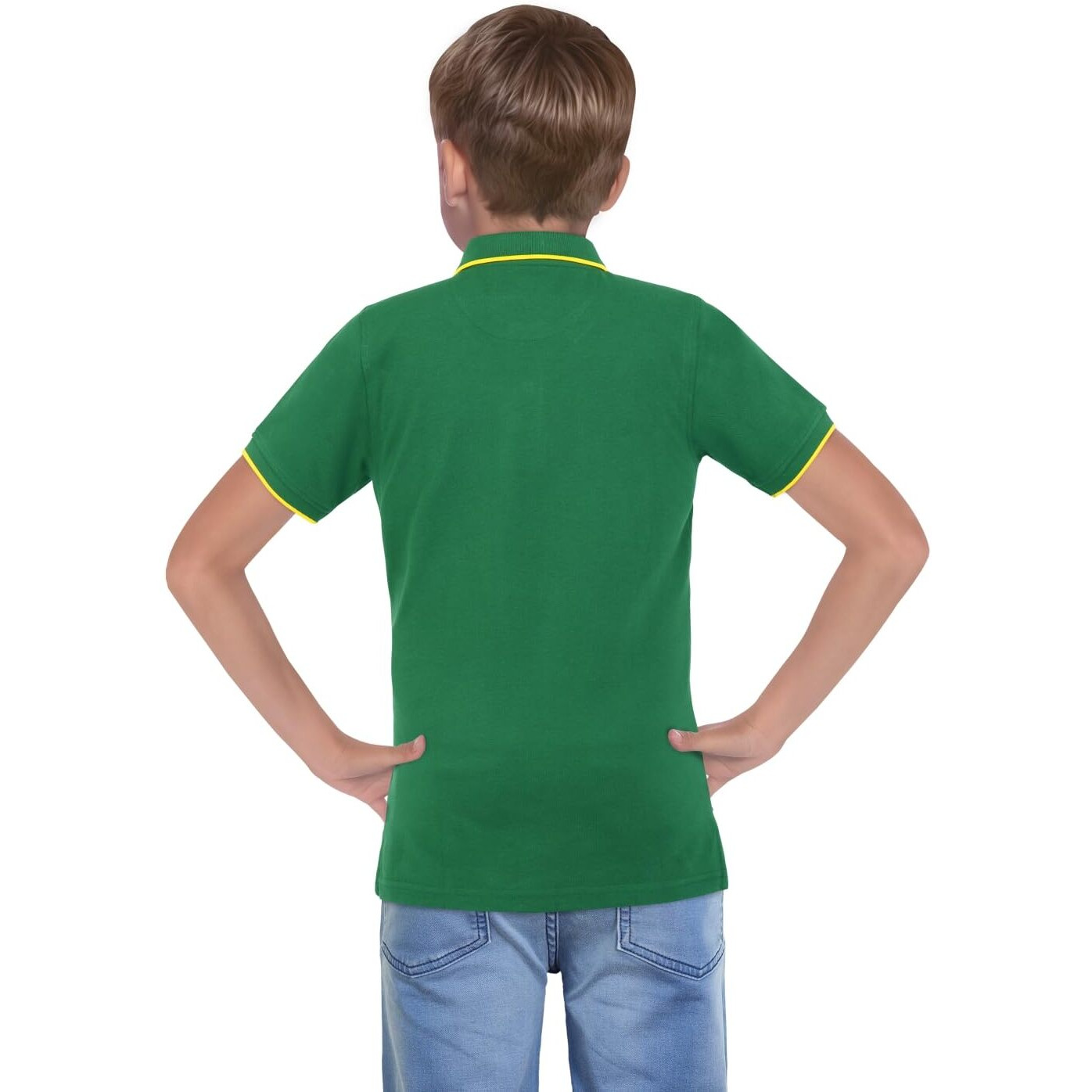 Allen Solly Kids Apparel Plain Regular T-Shirt (ABKPCRGF489110_Green 14 | 13-14 Years)