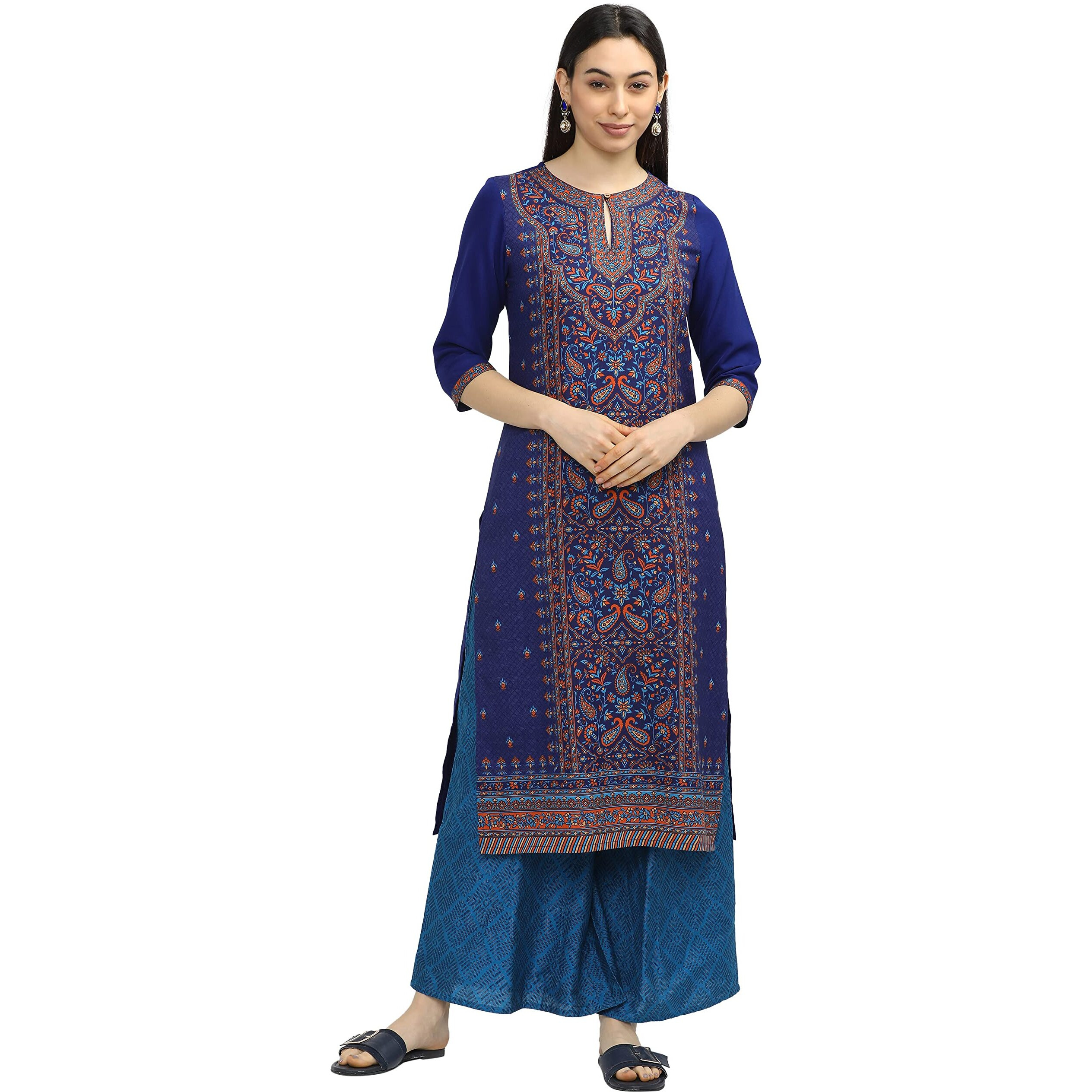 KETCH Women's Polyester Regular Fashion Vest (KHKU000110_Blue