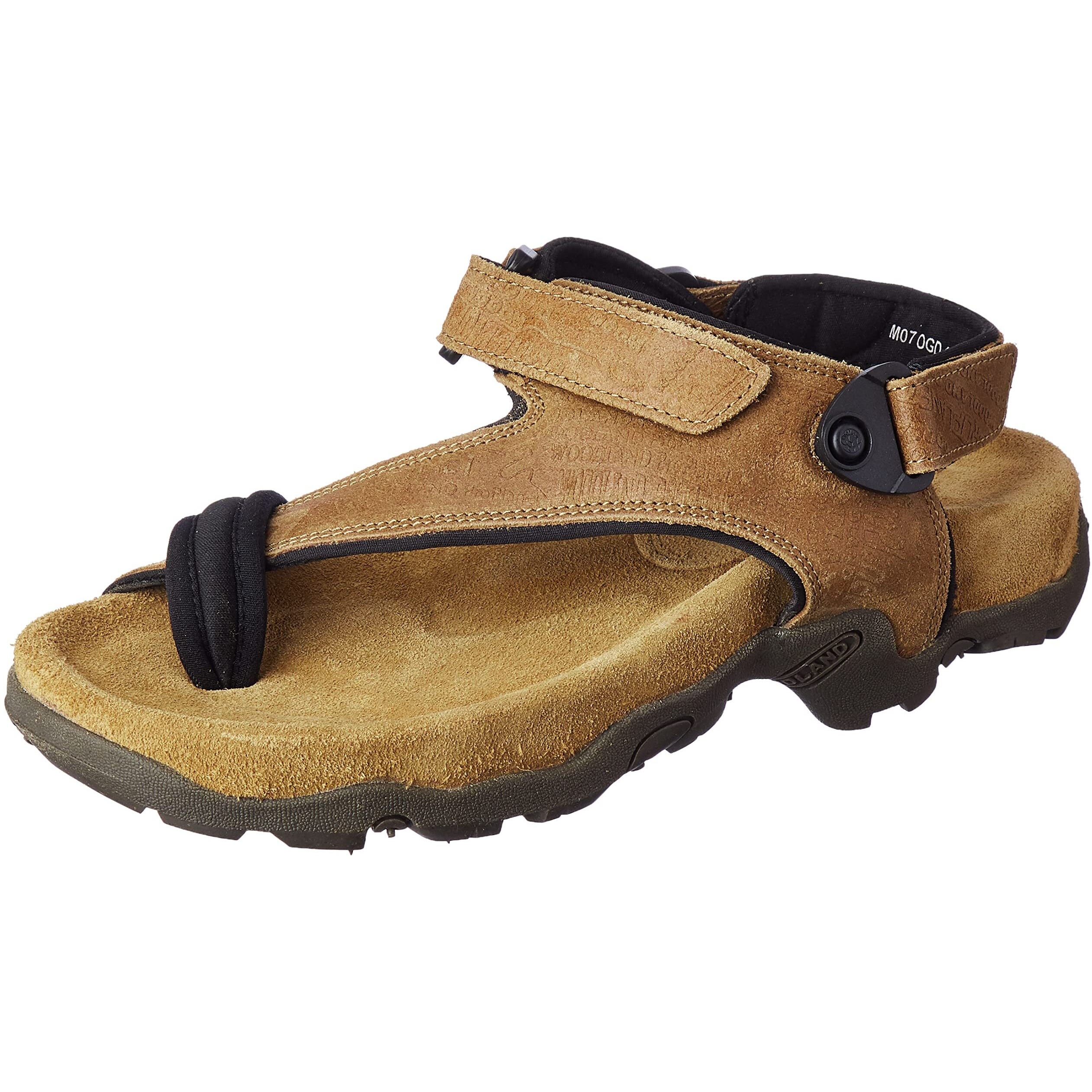 Woodland Men's Camel Leather Sandal-6 UK (40 EU) (OGD 1131112NW)