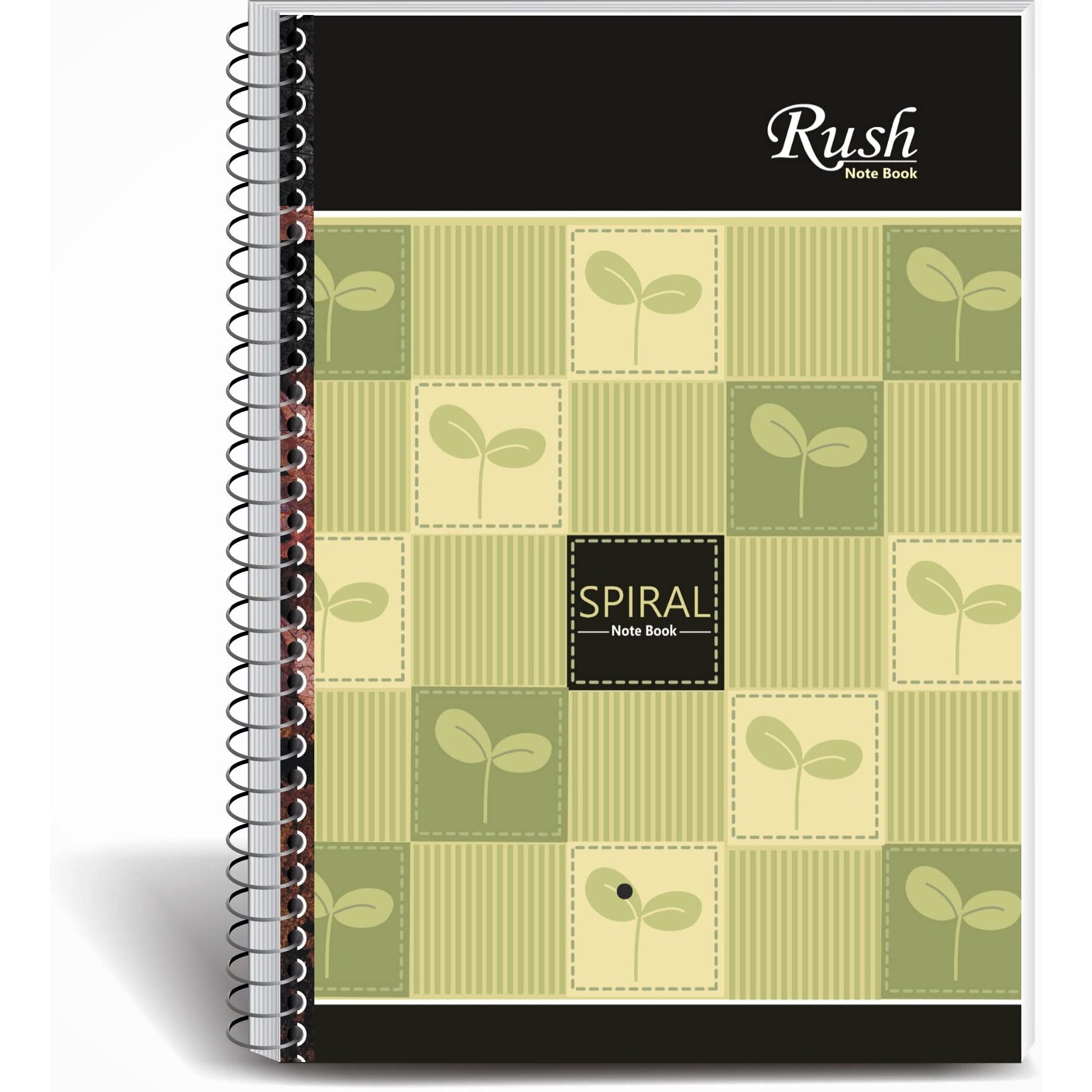 Rush Rough A4 Spiral Notebook 500 Pages | Unuled Notebook | 500 Pages Notebook Plain | Pack of 1 | Spiral Register (500 Pages, Unruled (Plain))