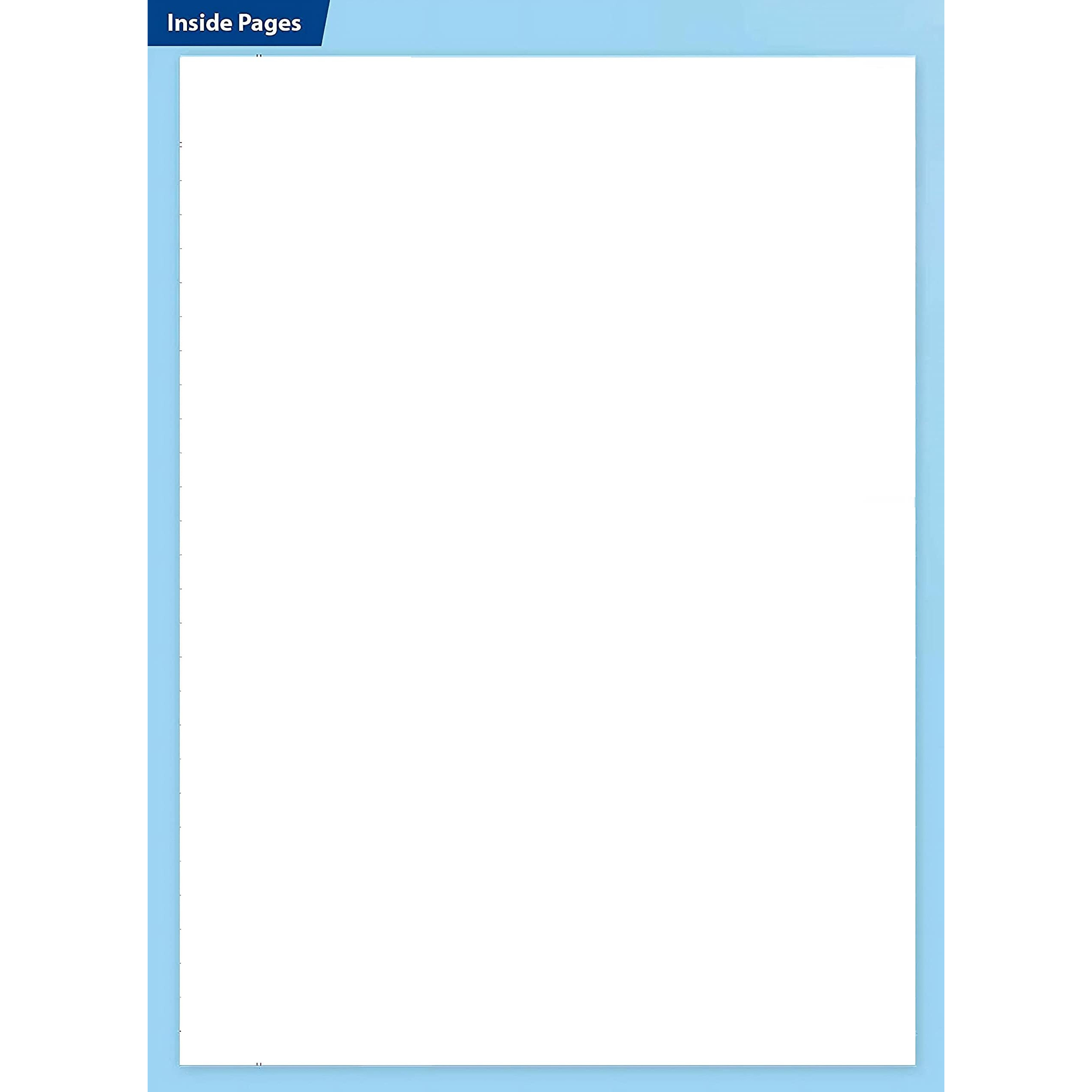 Rush Rough A4 Spiral Notebook 500 Pages | Unuled Notebook | 500 Pages Notebook Plain | Pack of 1 | Spiral Register (500 Pages, Unruled (Plain))