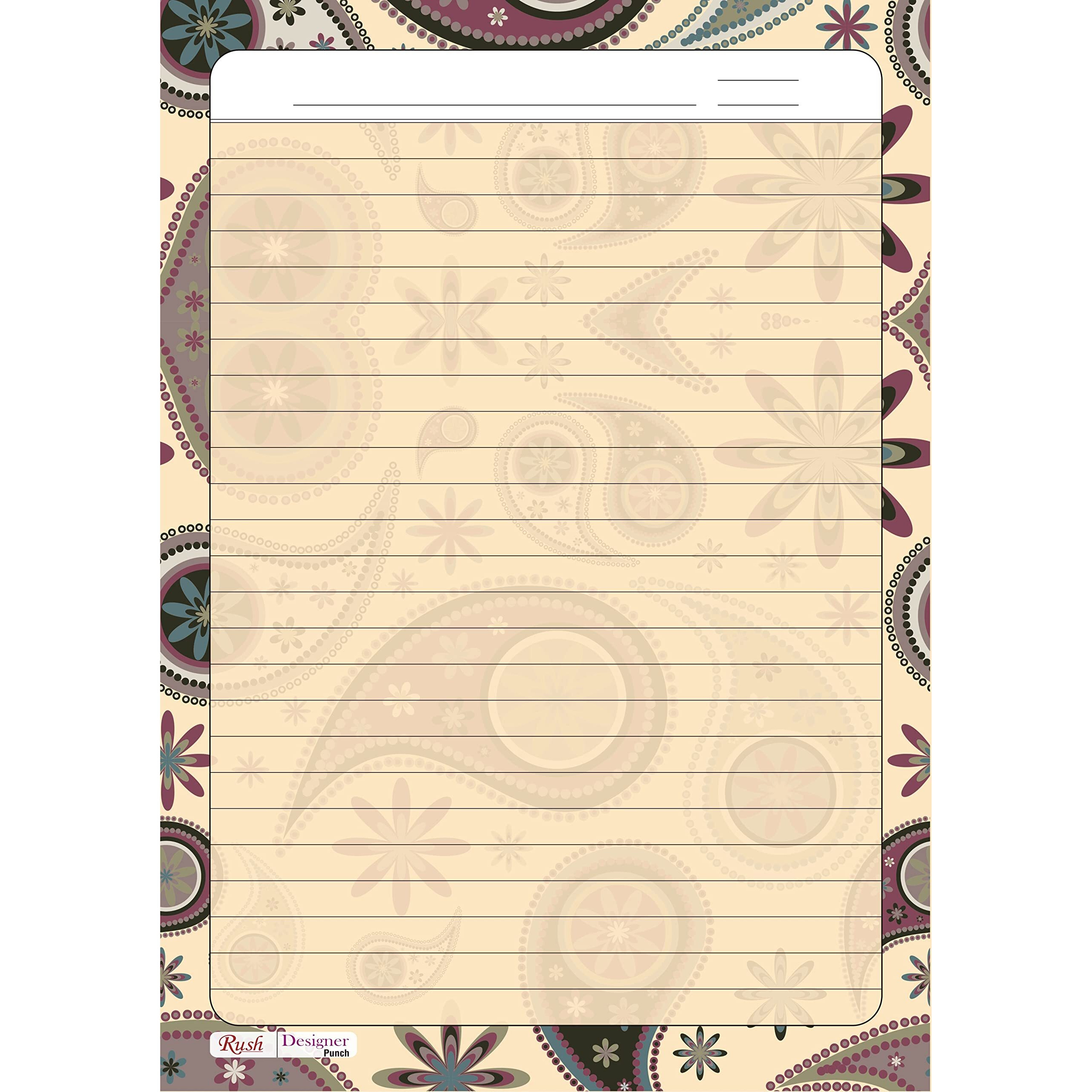 RUSH NOTE BOOKS Semi Rough A4 Size Spiral Notebook Ruled 500 Pages Notebook Ruled | Spiral Register Notebook 500 Pages | Thick Notebooks For Students | Ruled Rough Notebook