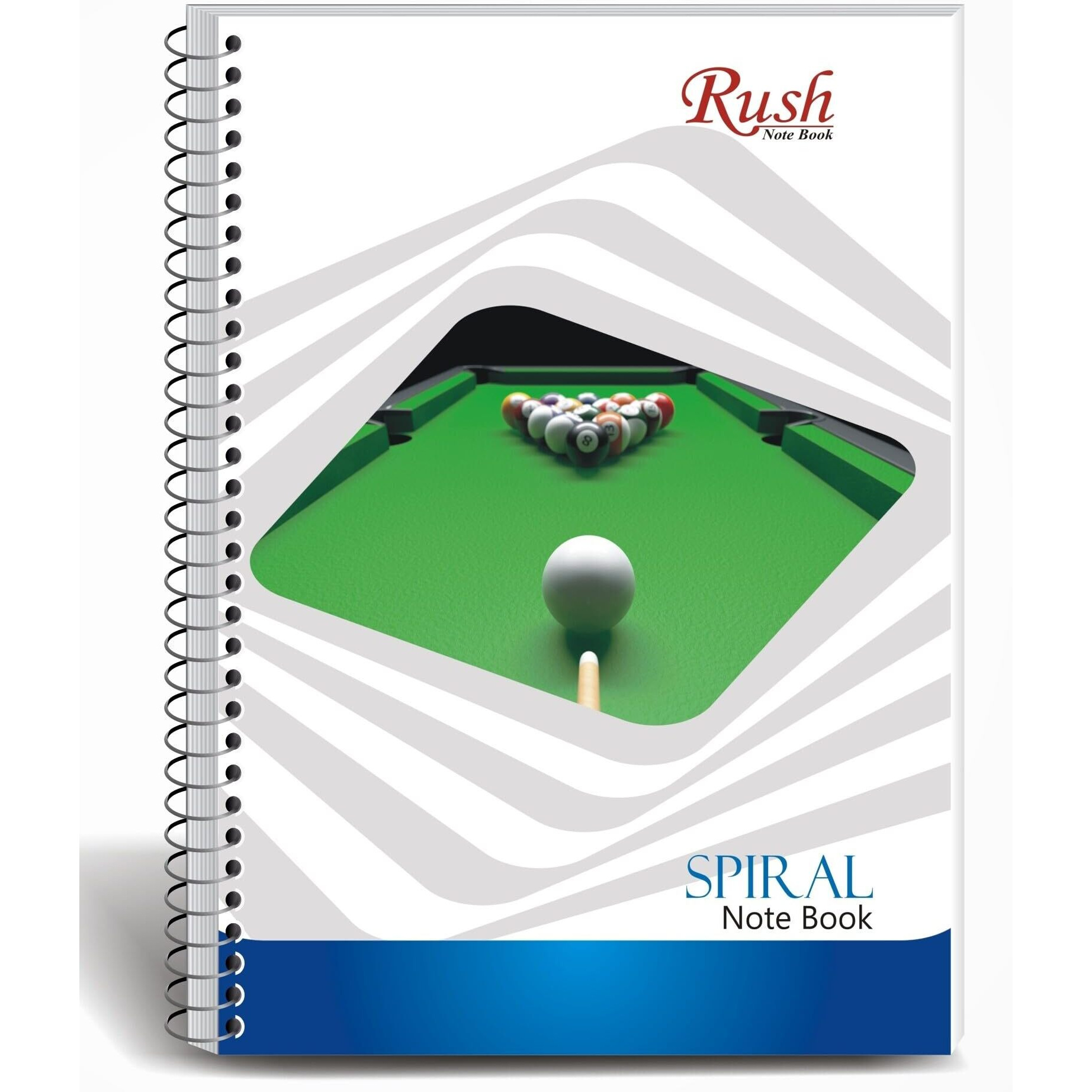 RUSH NOTE BOOKS Semi Rough A4 Spiral Notebook Unruled 400 Pages Notebook|Semi Rough Notebooks 400 Pages Cheap|Rough Notebook|A4 Size Spiral Notebooks For Students 400 Pages|Unruled Spiral Notebook