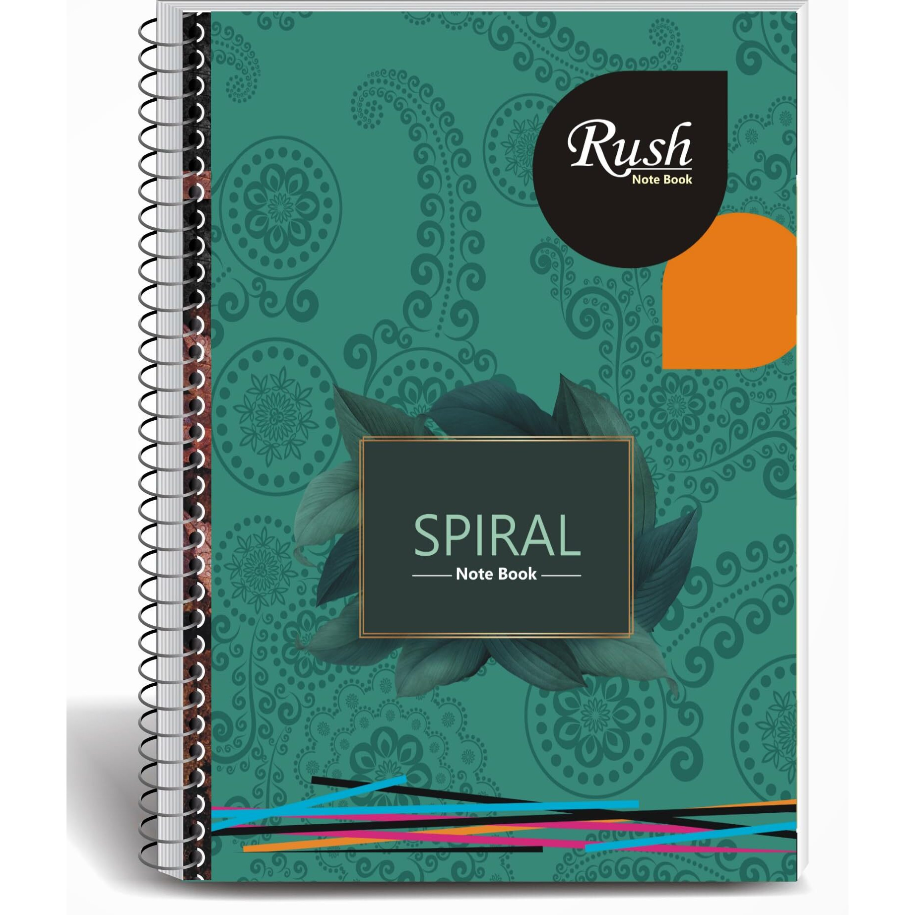 RUSH NOTE BOOKS Semi Rough A4 Spiral Notebook Unruled 400 Pages Notebook | Rough Notebooks 400 Pages Cheap | A4 Size Spiral Notebooks For Students 400 Pages | Rough Notebook | Unruled Spiral Notebook