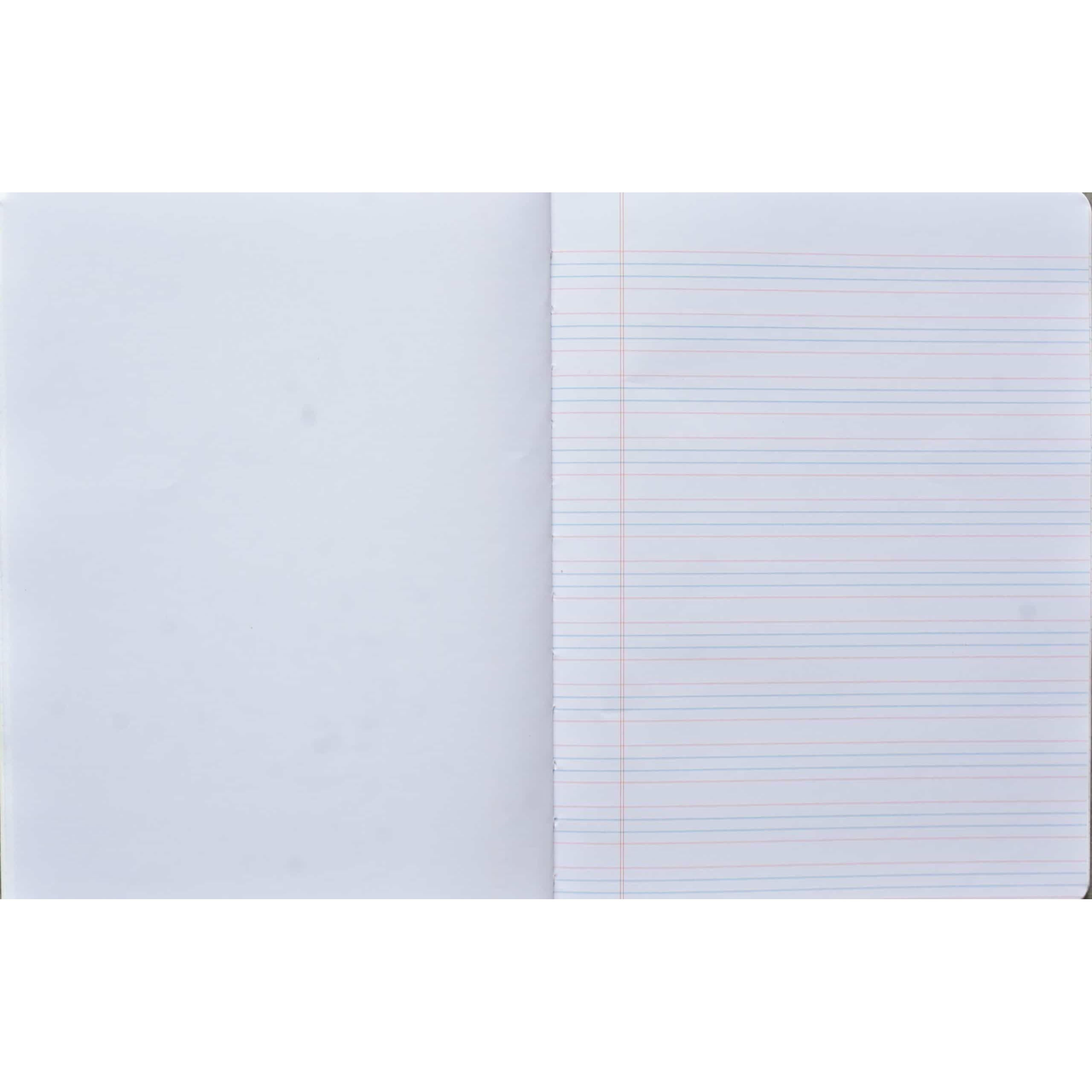 Rush 80 Pages (Pack of 6) Interleaf with Four Line Exercise King Size School Notebooks for Students | Interleaf with 4 Line Ruled Notebook | English Geomatry | 240 x 180 MM