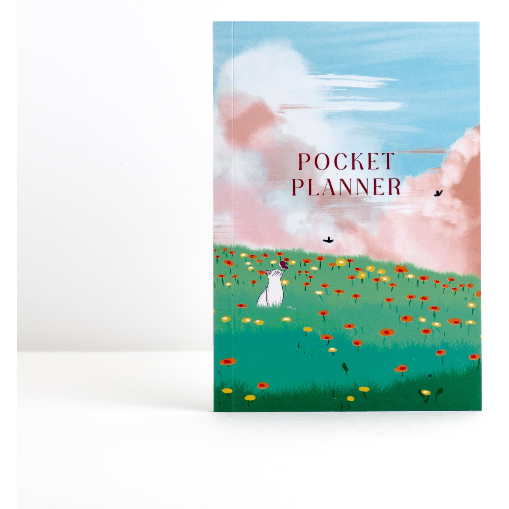 FACTOR NOTES Undated Planner 12 Months Organizer|Monthly & Weekly Layouts|Pocket Size (Field Of Joy)