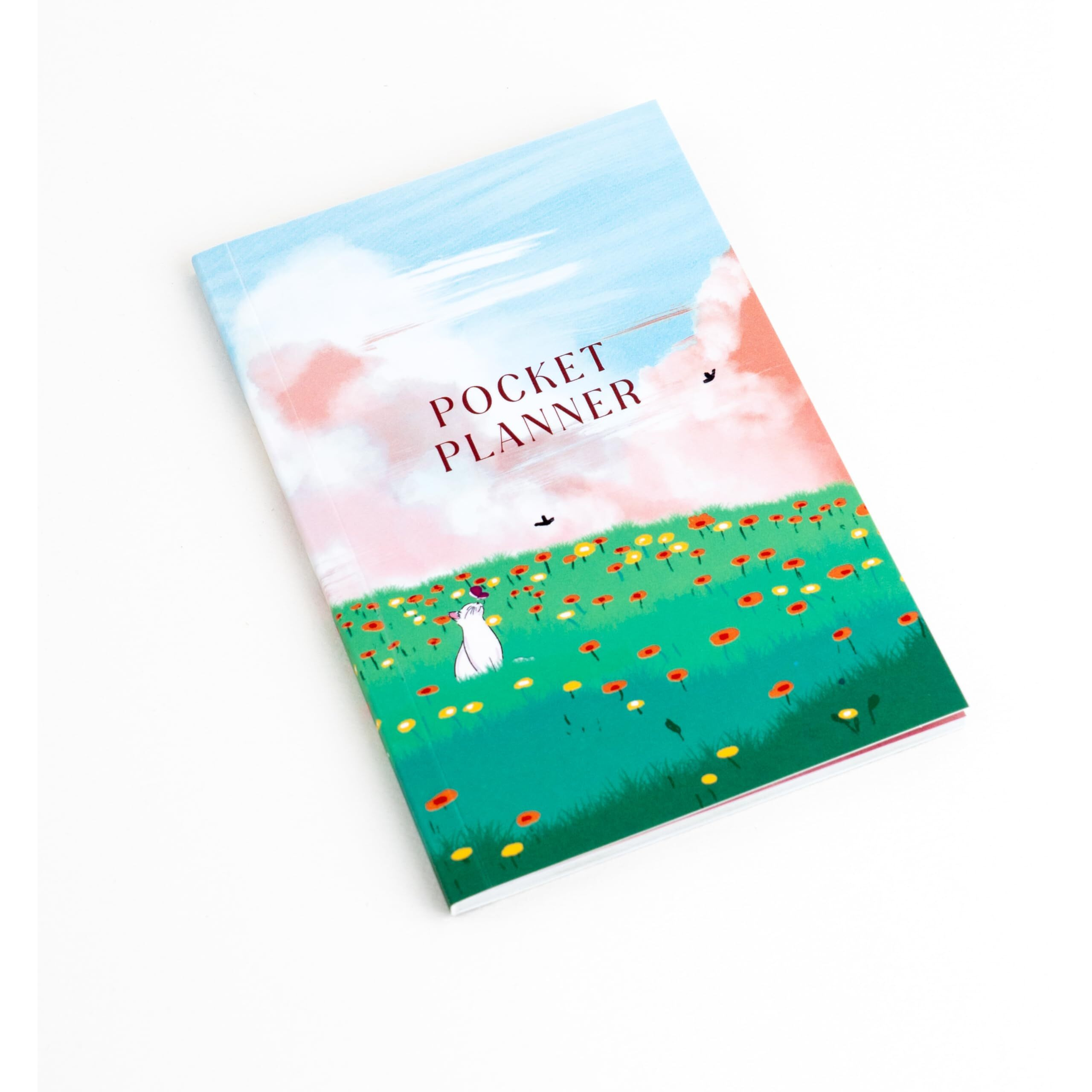 FACTOR NOTES Undated Planner 12 Months Organizer|Monthly & Weekly Layouts|Pocket Size (Field Of Joy)