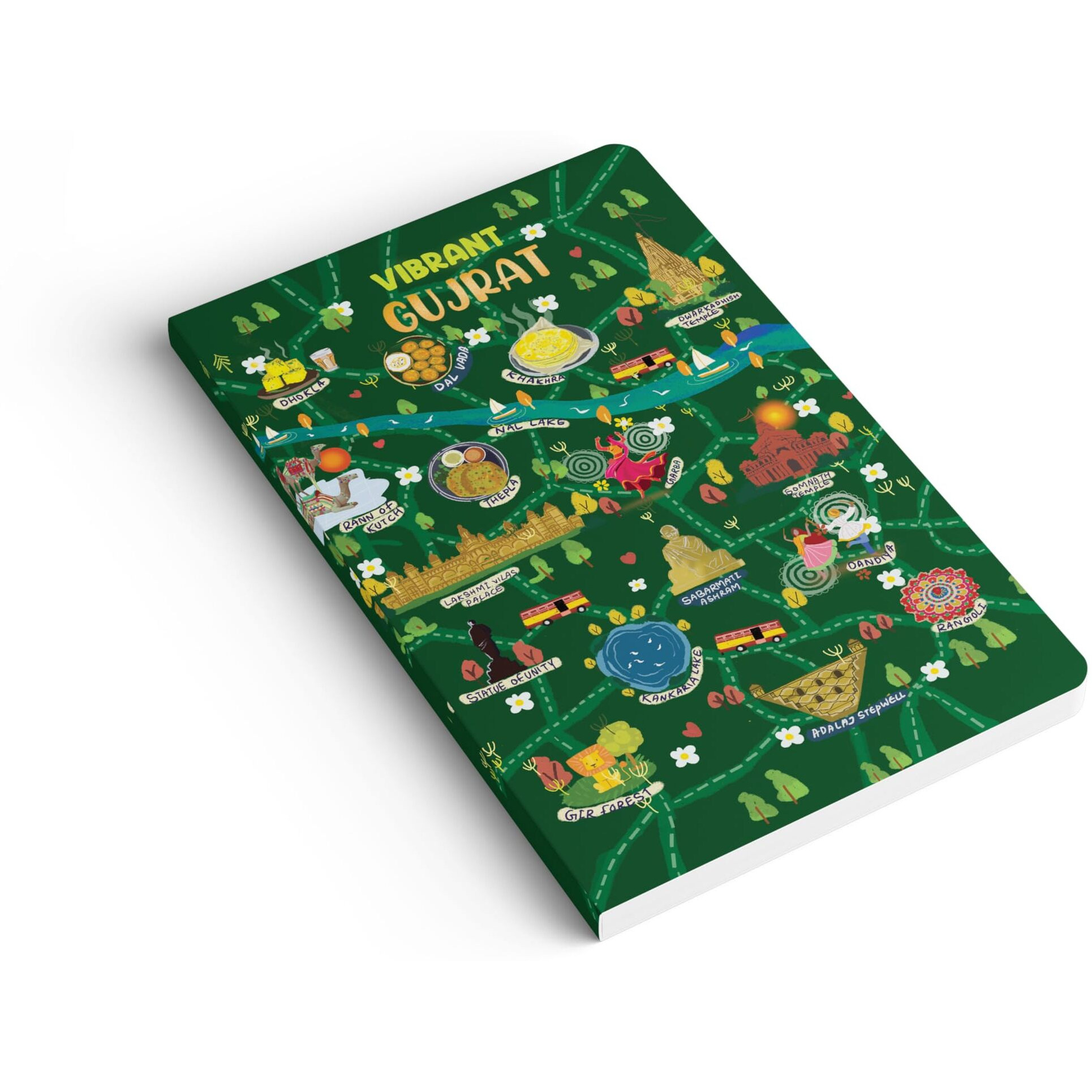 FACTOR NOTES A5 Notebook Ruled | 90 GSM | 160 Pages(Vibrant Gujarat)