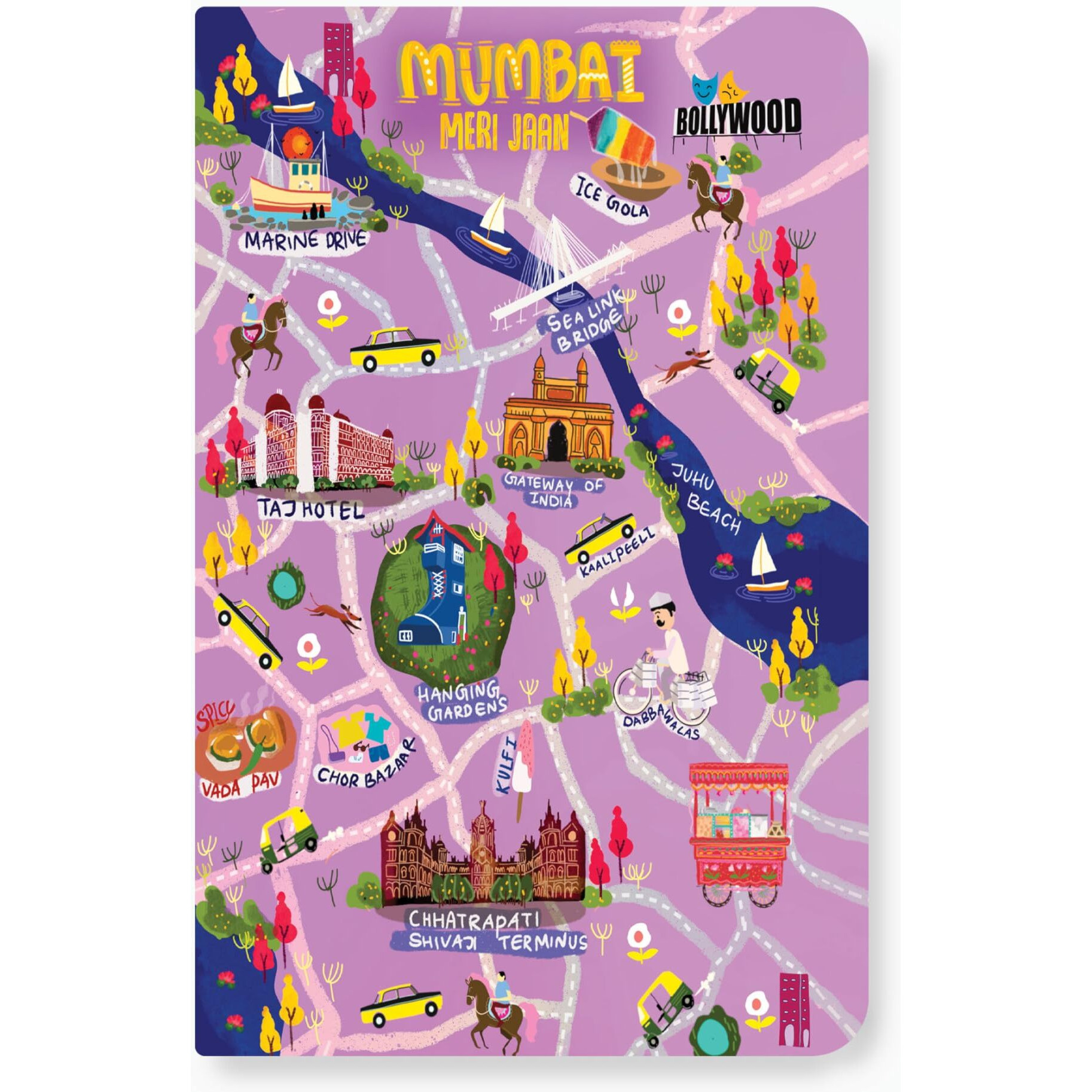 FACTOR NOTES A5 Notebook Ruled | 90 GSM | 160 Pages(Mumbai Meri Jaan)