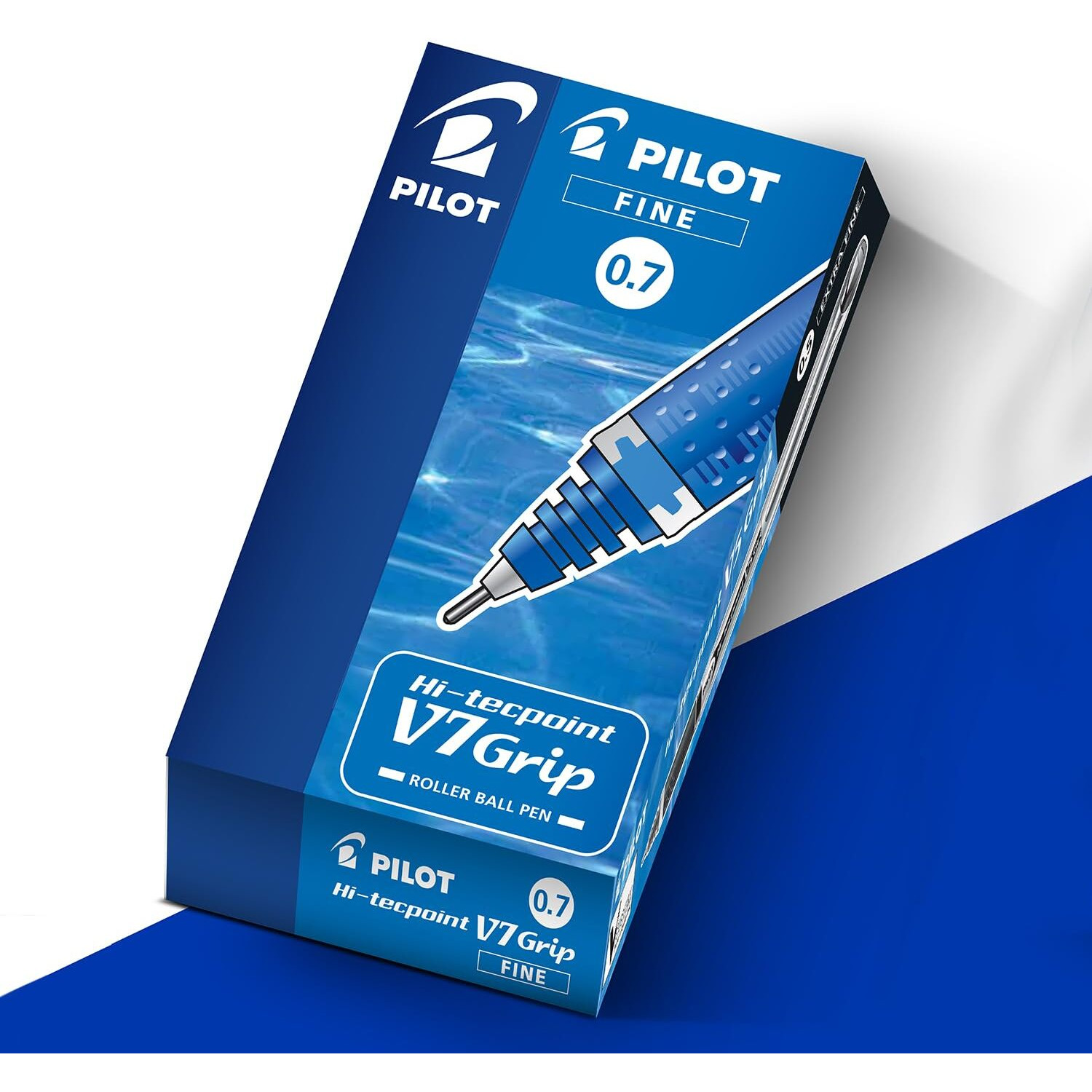 Pilot V7 Grip Black Pen (Pack of 12)