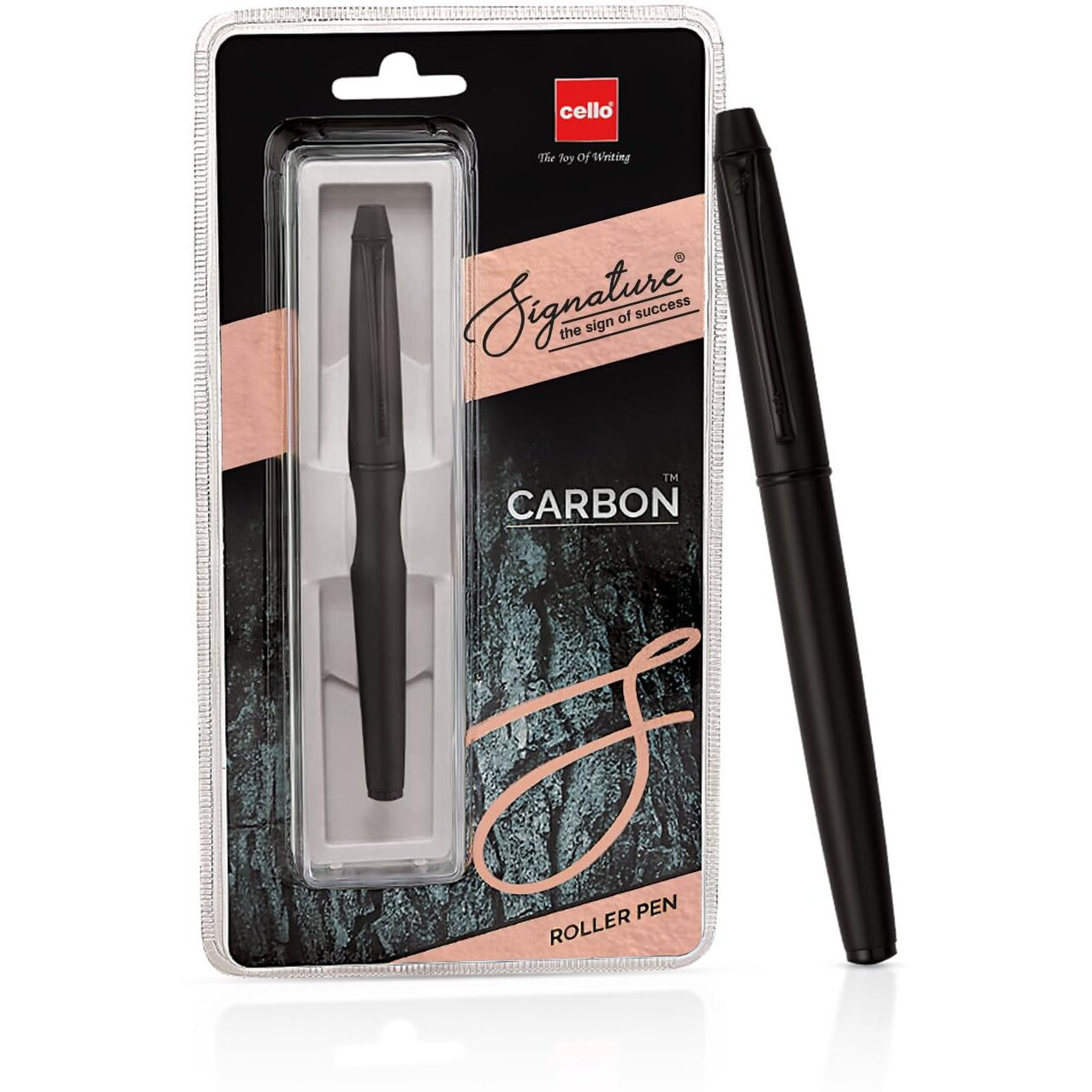 Cello Signature Series Carbon Ball Pen & Roller Pen Combo | Ideal For Corporate & Festive Gifting | Blue Ink, Pack of 1