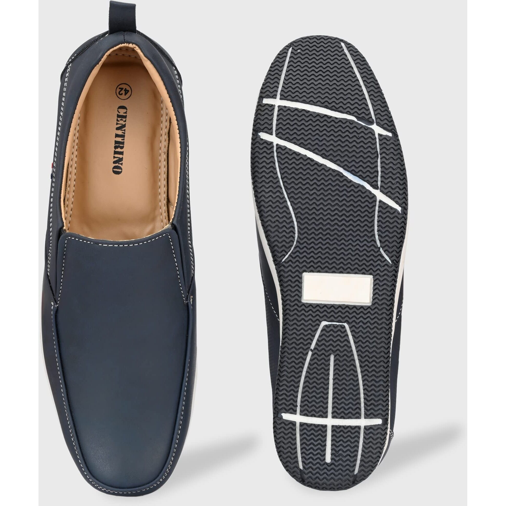 CENTRINO Navy Casual-Men's Shoes-10 UK (5650-01)
