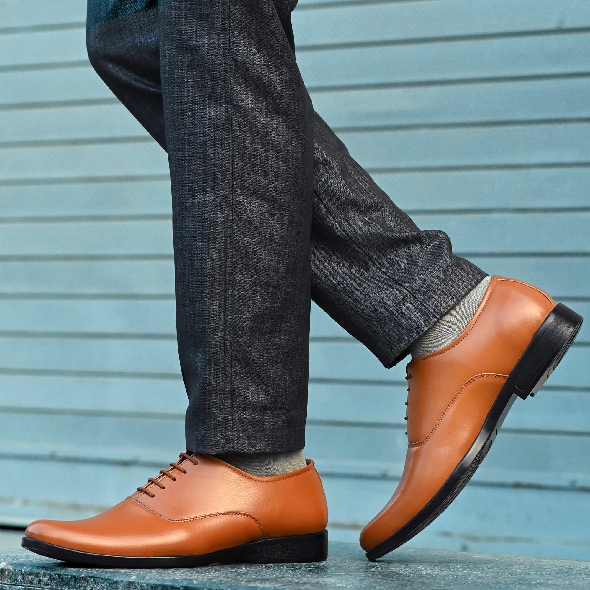 Centrino Men's 3364 TAN Formal Shoes_7 UK (3364-21)