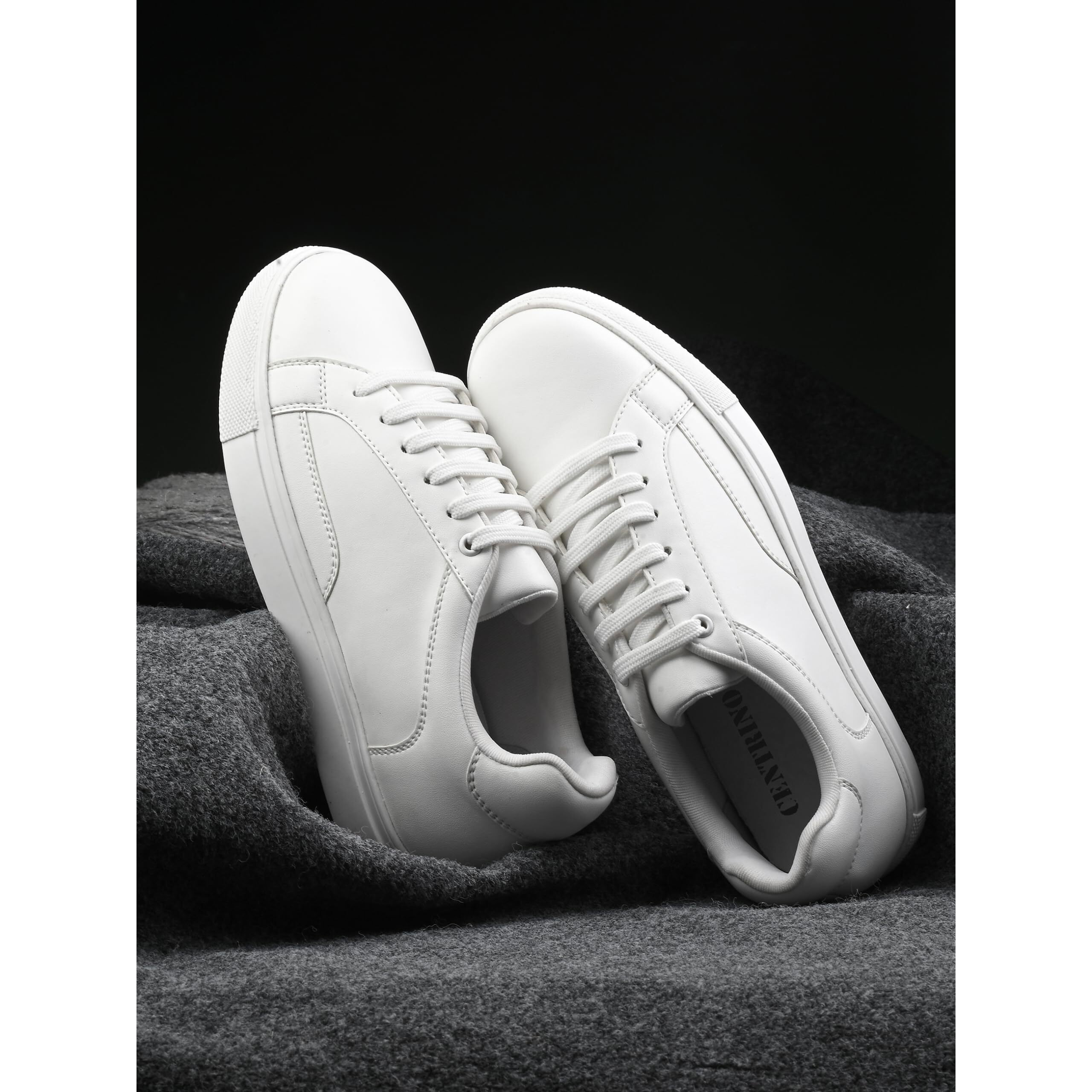 Centrino Women Casual Sneaker | Ultra Soft Cushion | Trendy & Lightweight Design | Low Top Flat Sole | Colorblock Sneakers | White Sneakers Girl Shoes 7608-5