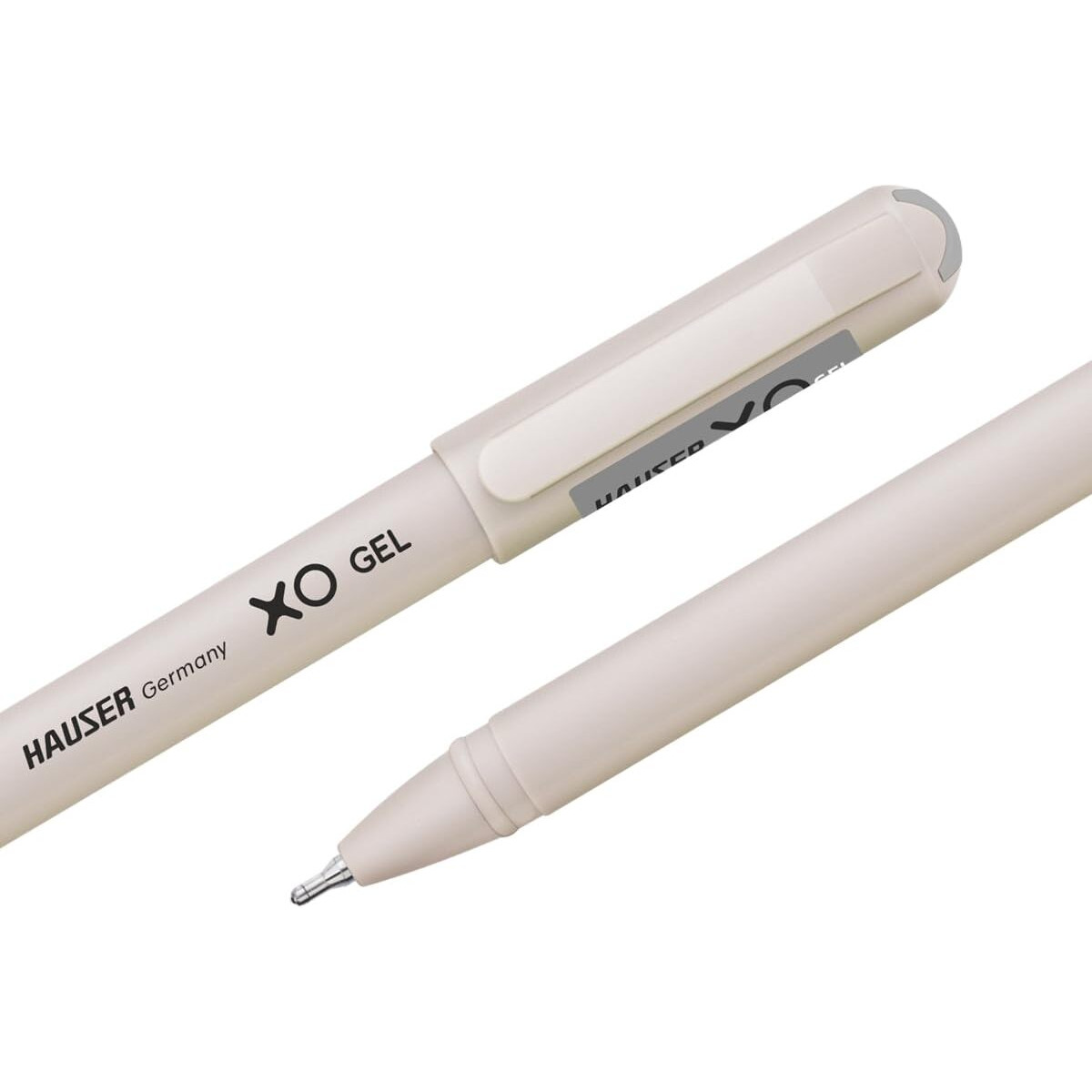 Hauser XO Gel Pen Wallet Pack | Sleek Body & Minimalistic Design With Matt Finish | Solid Body Type, Low Viscosity Ink | Ultra Durable Tip | Black Ink, Pack of 10 Pens