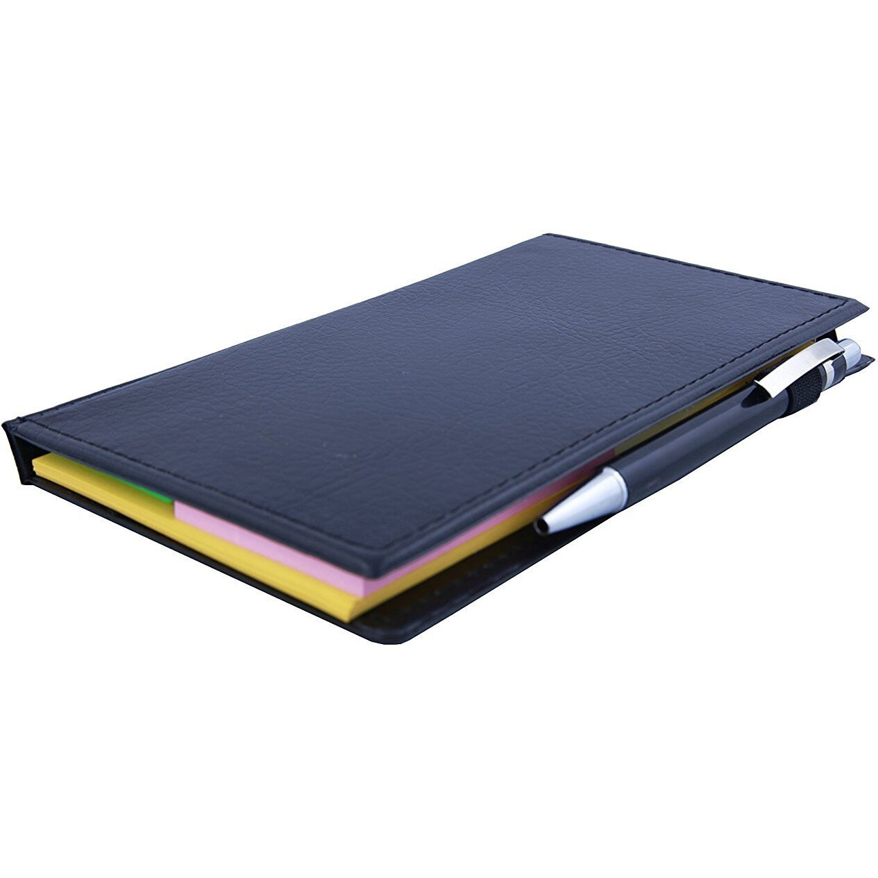 COI Memo Note Pad|Memo Note Book with Sticky Notes & Clip Holder in Diary Style (Yellow)