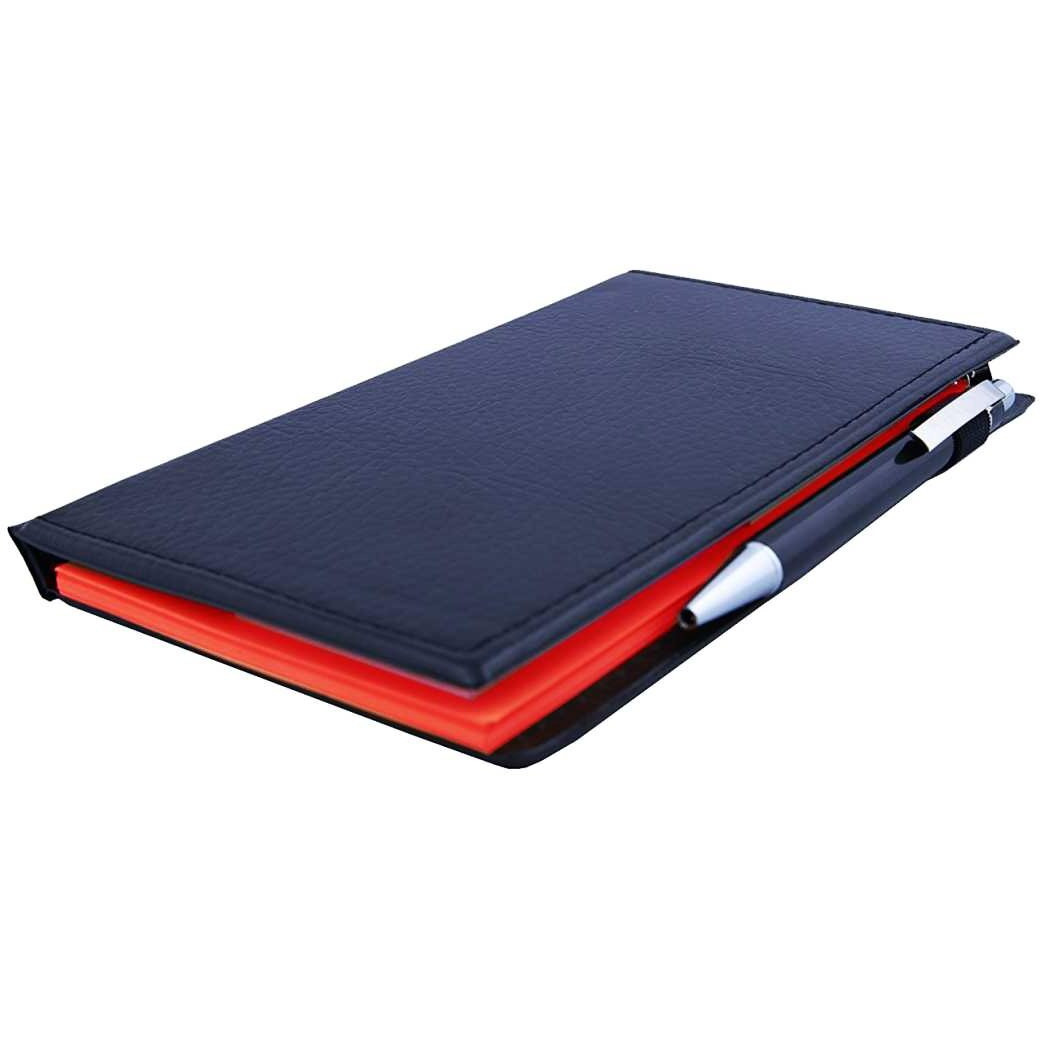 COI Memo Note Pad|Memo Note Book with Sticky Notes & Clip Holder in Diary Style (Crimson Red)
