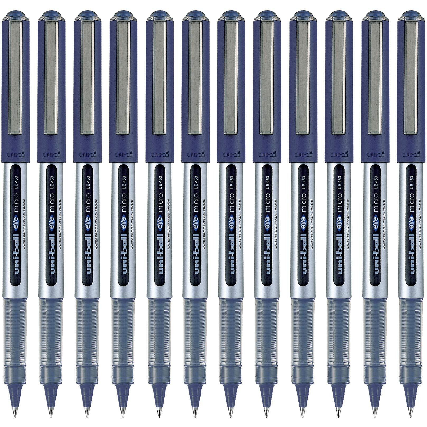 UNI-BALL UNP150BL12 Eye Roller Pen Set - Pack of 12 (Blue)