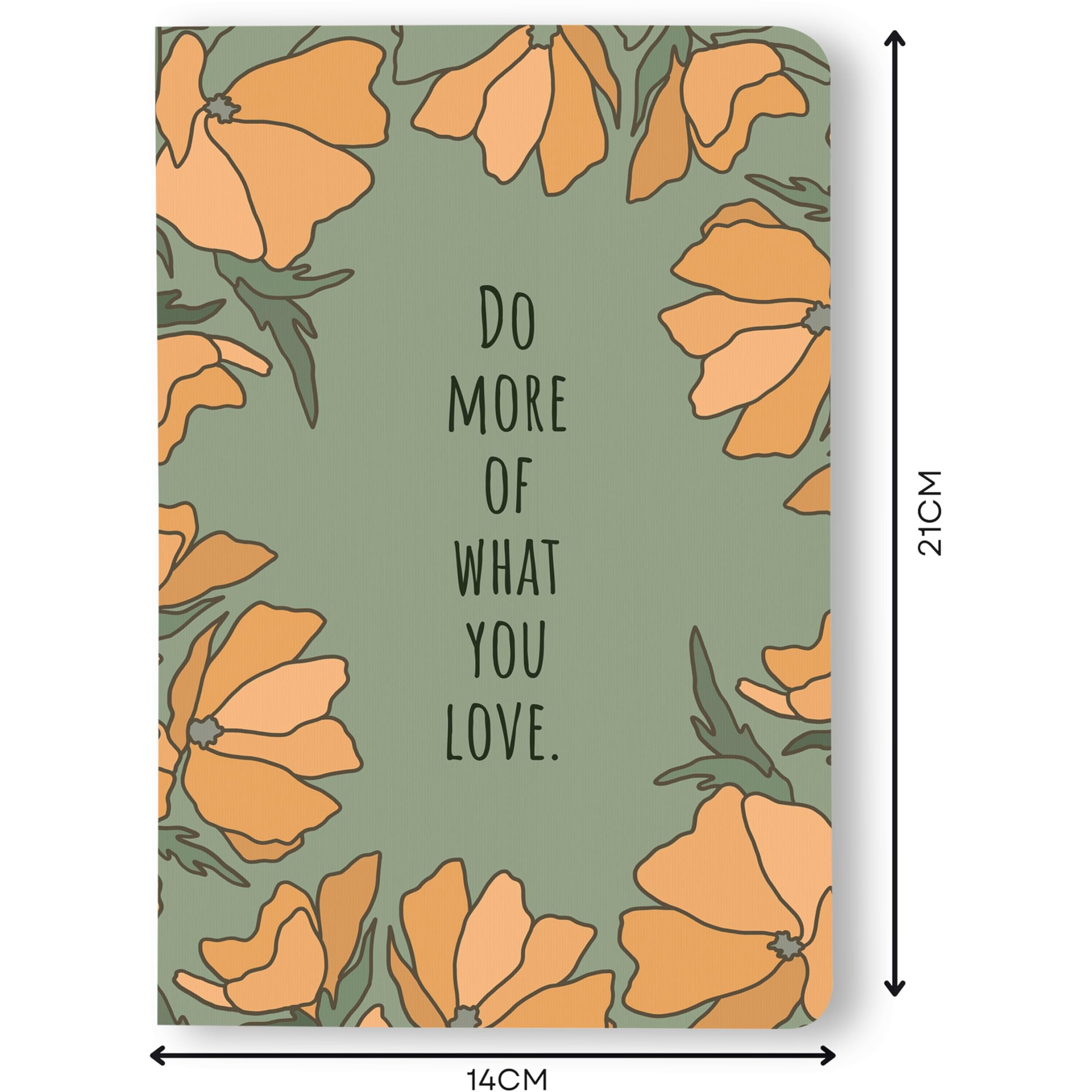 BOUND N FOUND 100 GSM A5 Dot Grid Journal 160 Pages (Do More Of What You Love)