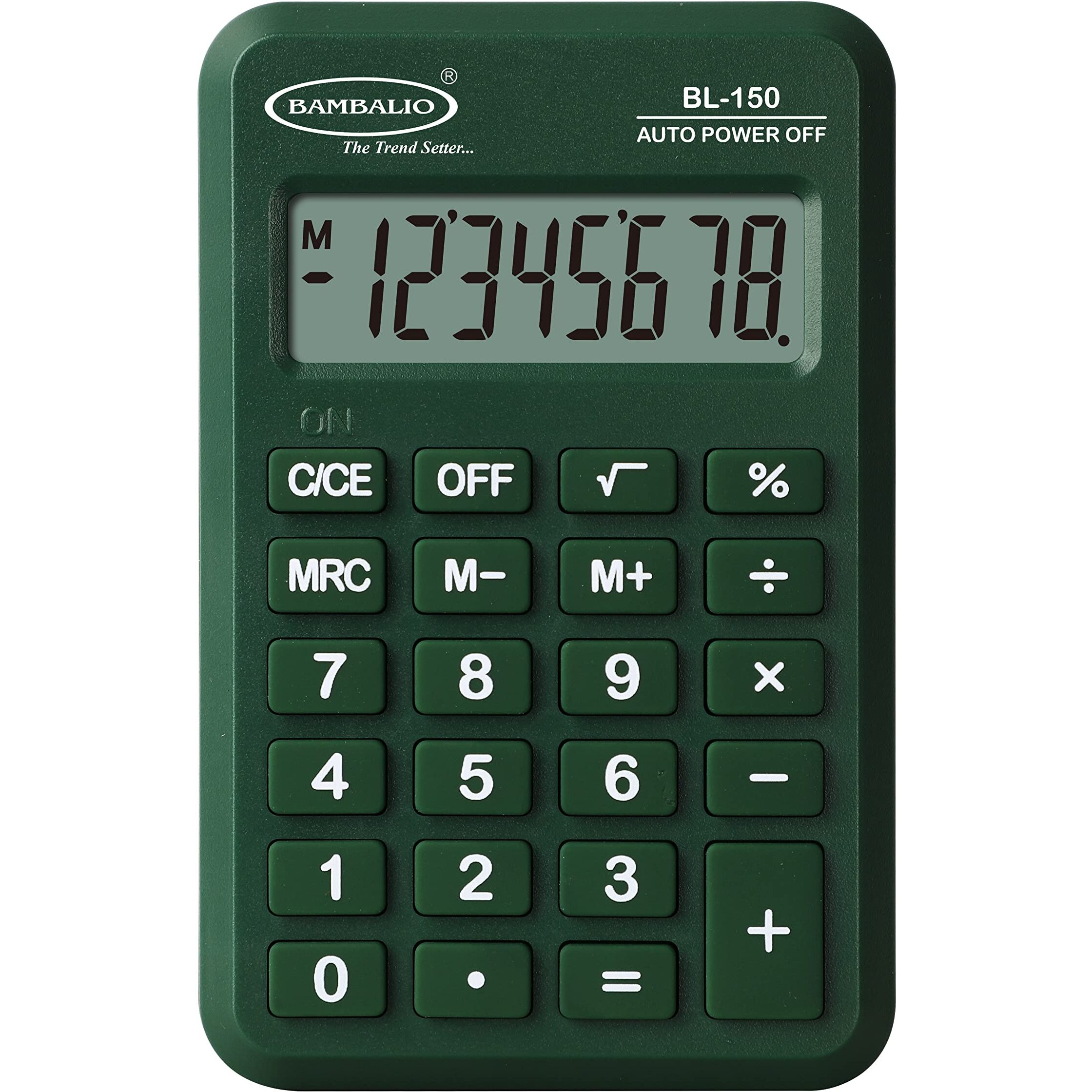 Bambalio 8 Digits BL-150 Pocket Size Electronic Calculator 3 Years Warranty. (Pink)
