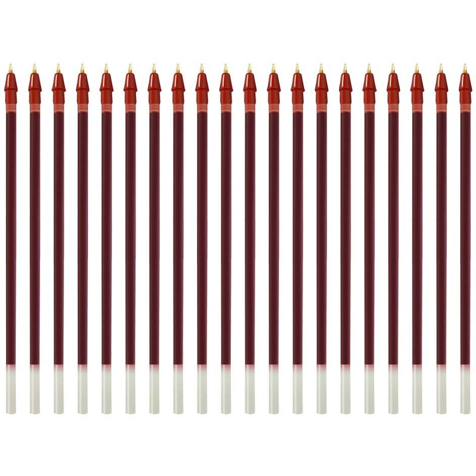Pentonic 0.7mm Ball Pen Refill Box Pack | Red Ink | Set of 10 x 2 Packs